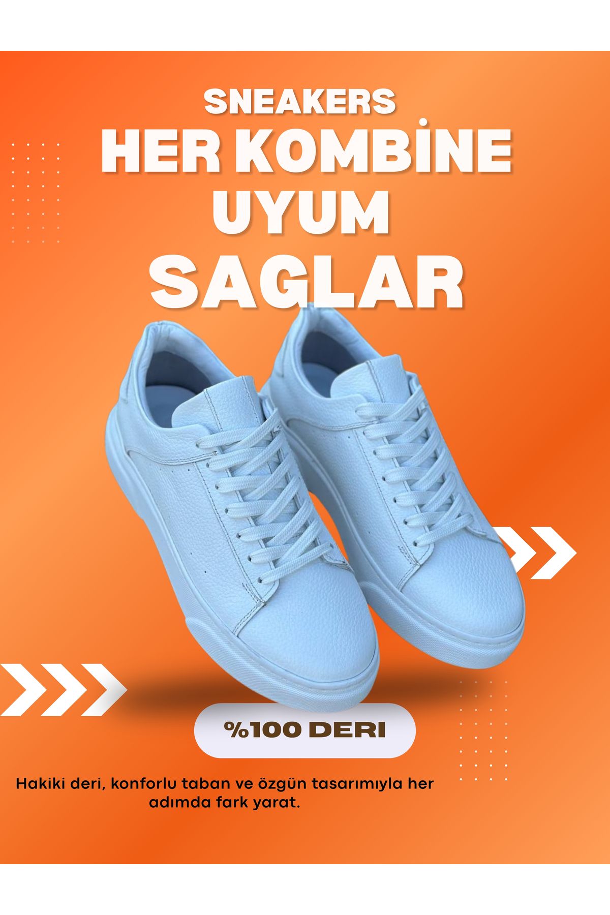 shcenco Hakiki Deri Erkek Sneaker Ayakkabı – El İşçiliği ve Konforlu Taban