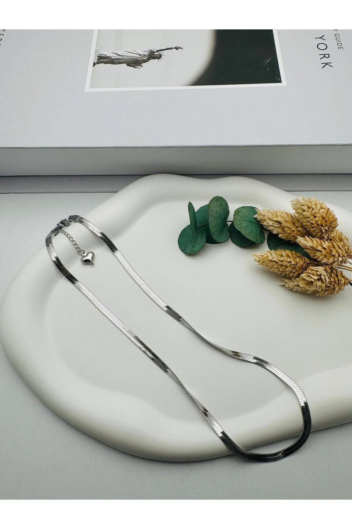HEDİYELANDY 4Mm 60 Cm İtalyan Çelik Kolye (Gümüş) 0106152-01