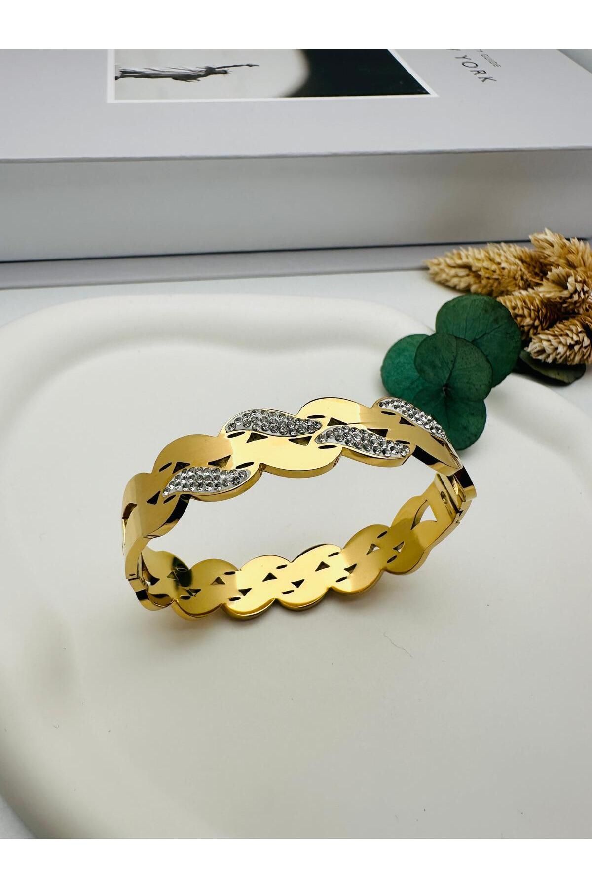 GLY ÇLKBİJUTERİ Çelik Kelepçe (gold)