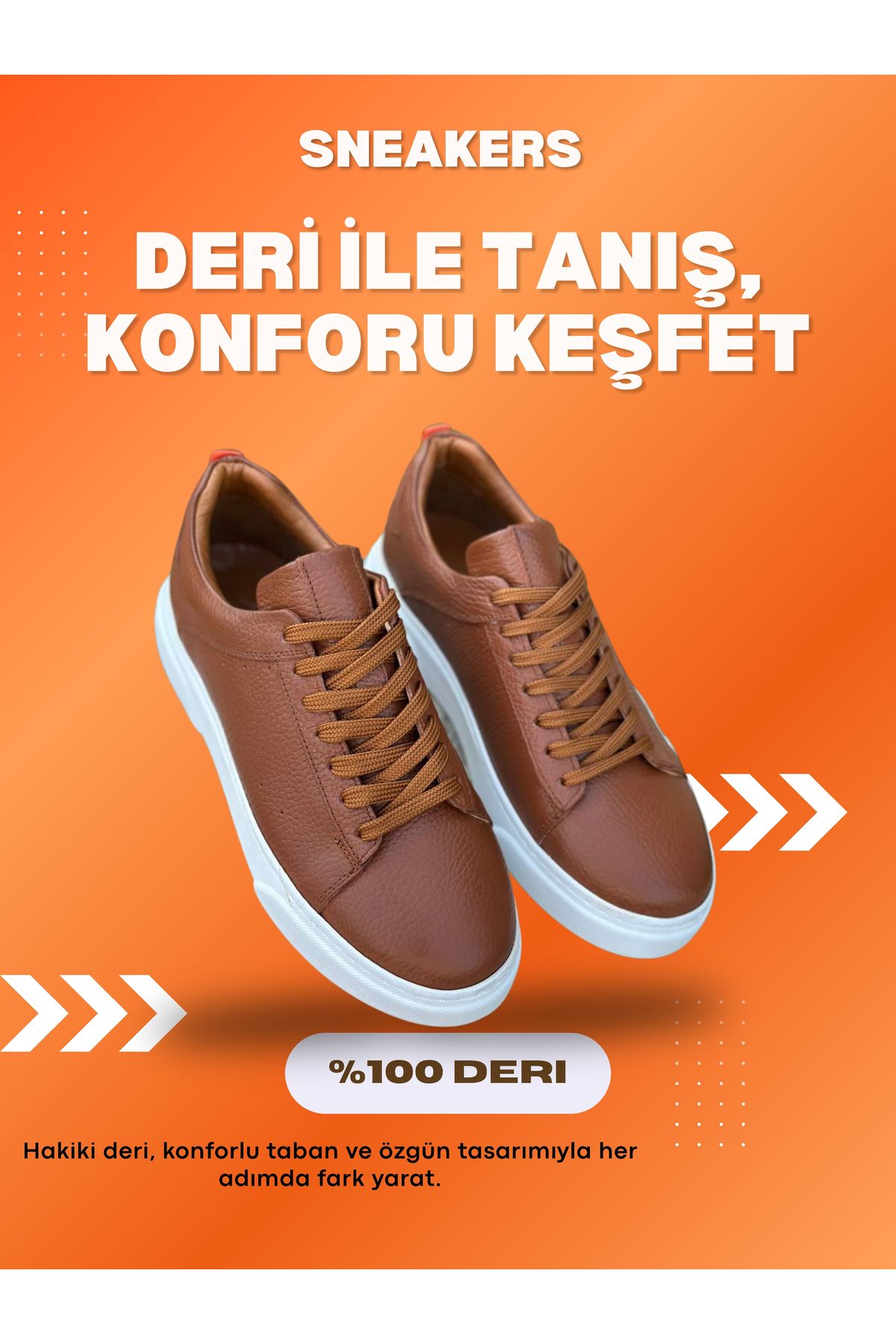 shcenco Hakiki Deri Erkek Sneaker Ayakkabı – El İşçiliği ve Konforlu Taban