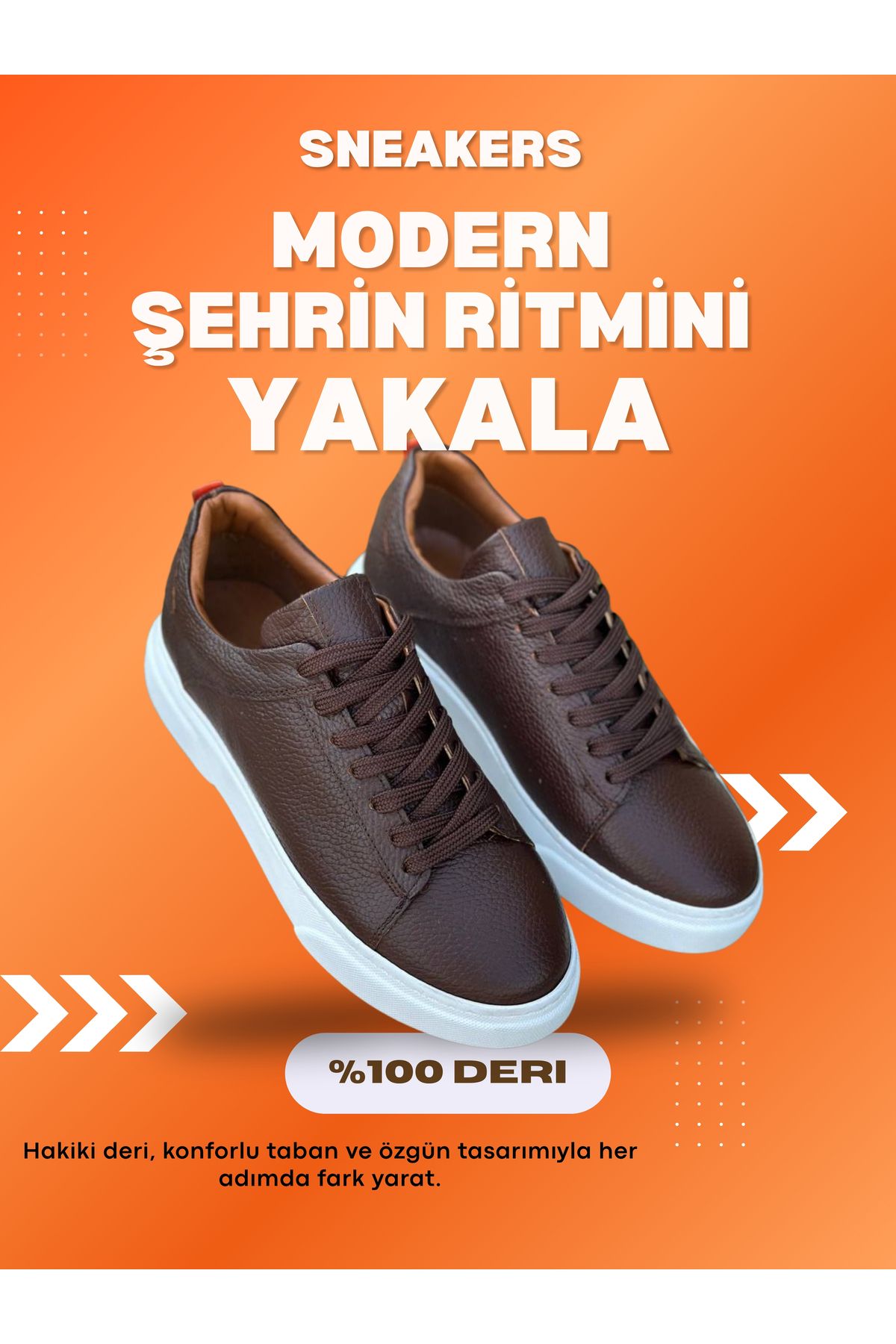 shcenco Hakiki Deri Erkek Sneaker Ayakkabı – El İşçiliği ve Konforlu Taban