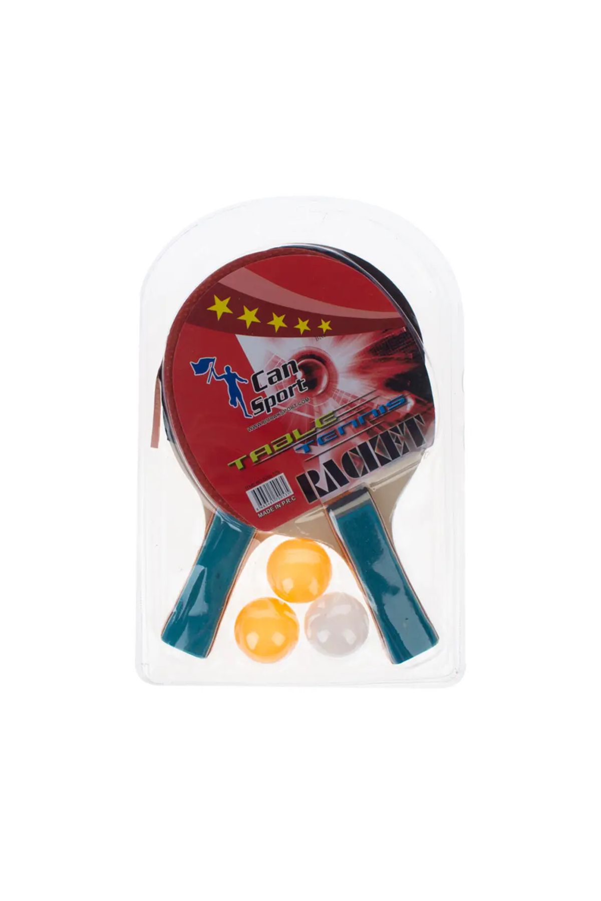 E-Evoo Masa Tenisi 2 Raket +3 Top Seti