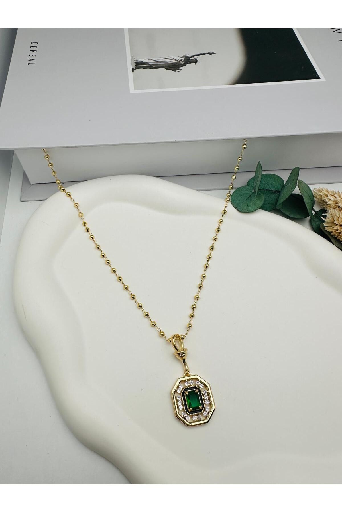 HEDİYELANDY Serenay Çelik Kolye (Gold) 010673