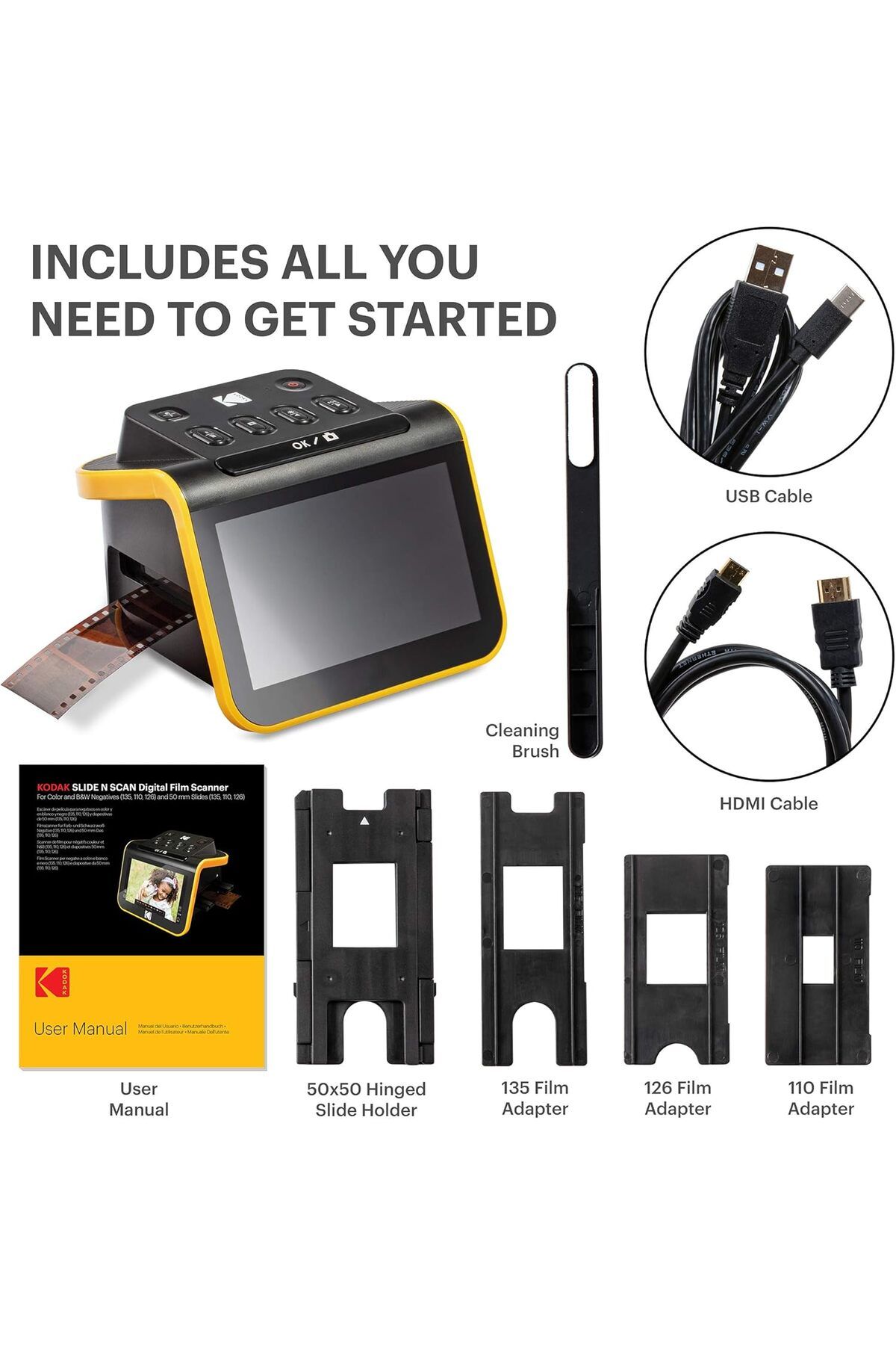 Kodak-SLIDE N SCAN Film and Slide Scanner with Large 5” LCD Screen 7