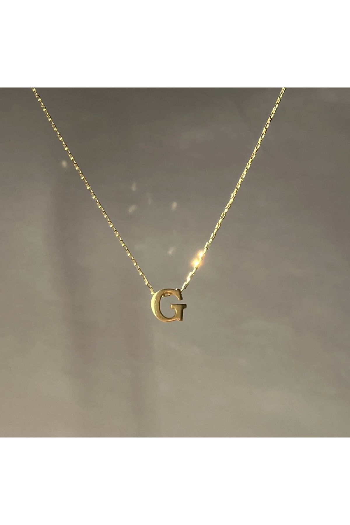 Vintagezegeni Minimal Harf Kolye | 925 Gümüş