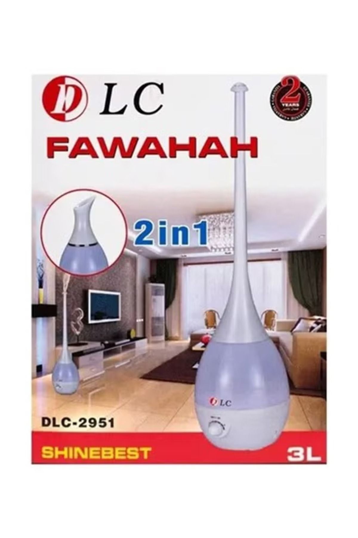 DLC-Illuminated USB Diffuser DLC-2951 – 3L, White 3