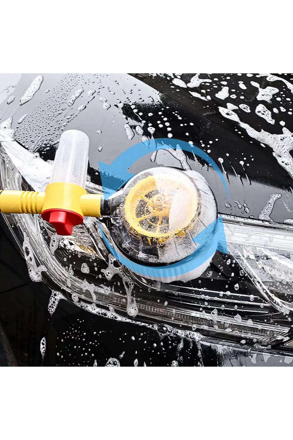 Generic-APF® Car Wash Rotating Brush – Automatic Foaming, Long Handle 100cm 4
