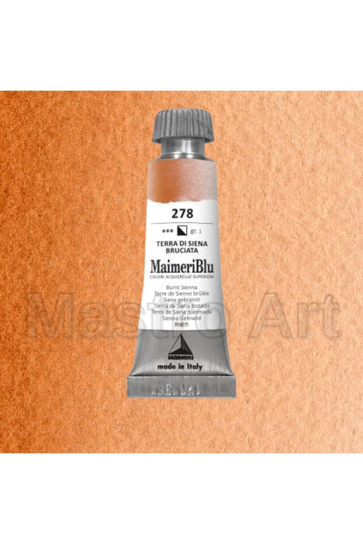 Maimeri Blu Pro Tüp Sulu Boya 12 ml S1 278 Burnt Sienna
