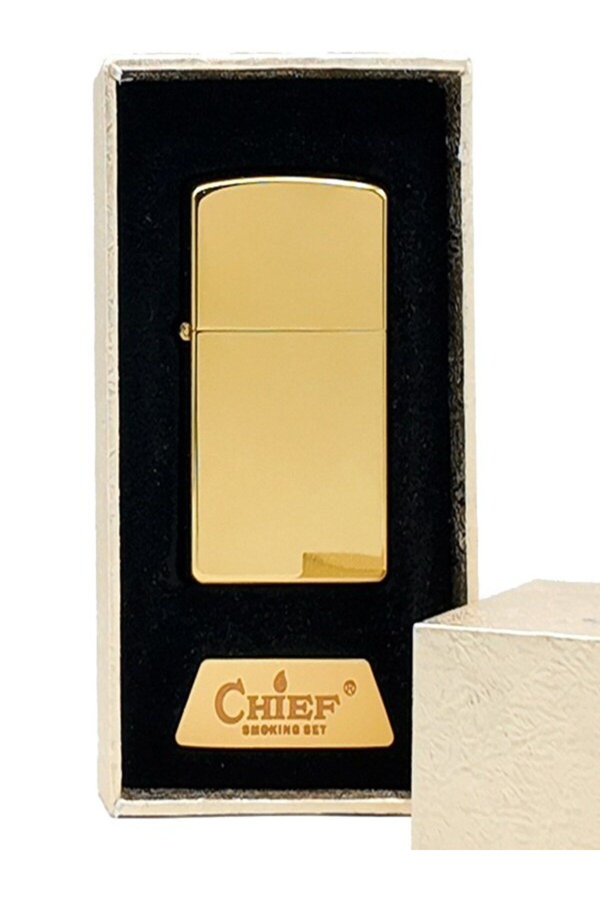 HK GİFT SHOP GOLD SADE ORİJİNAL İŞLENEBİLİR BENZİNLİ ÇAKMAK