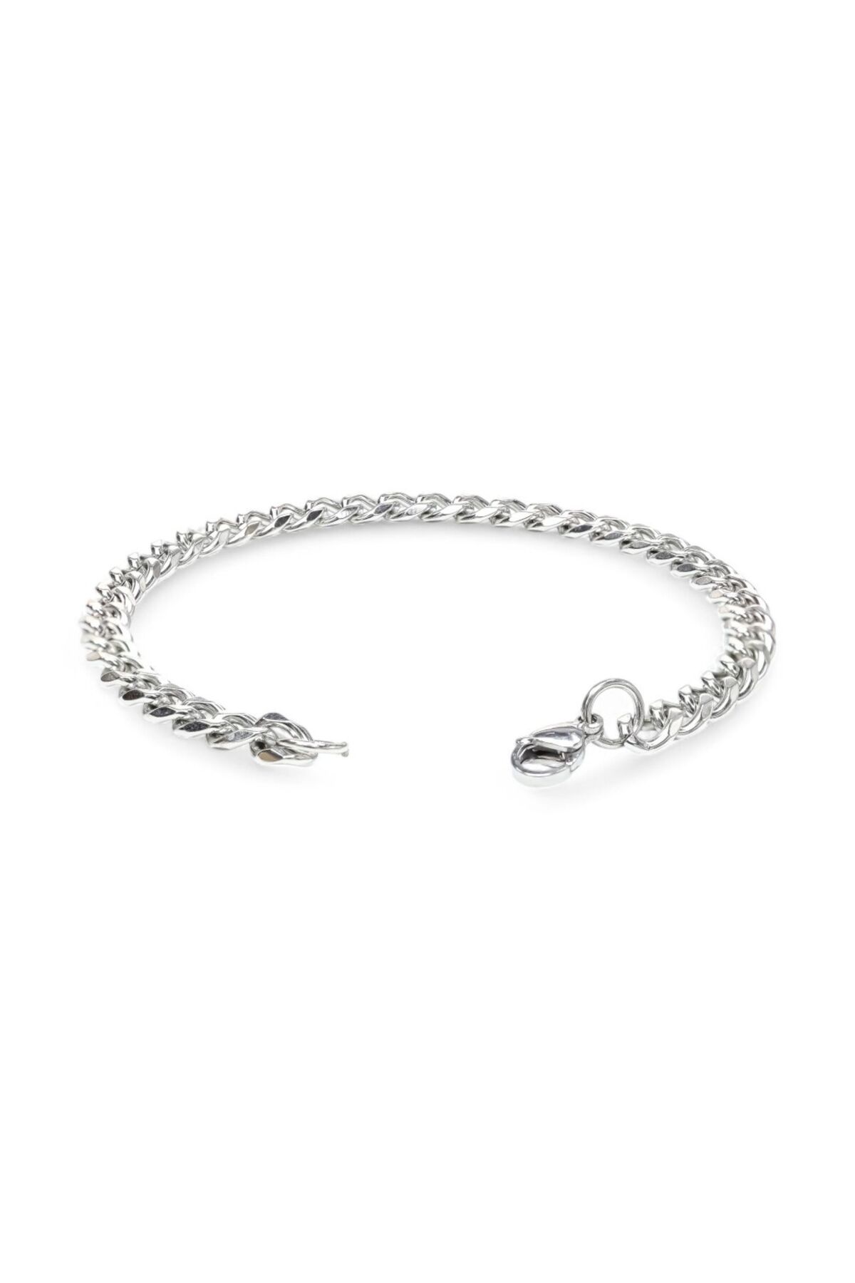 AKSESUARIM Yassı Mariner Çelik Zincir Bileklik 1.6X6Mm