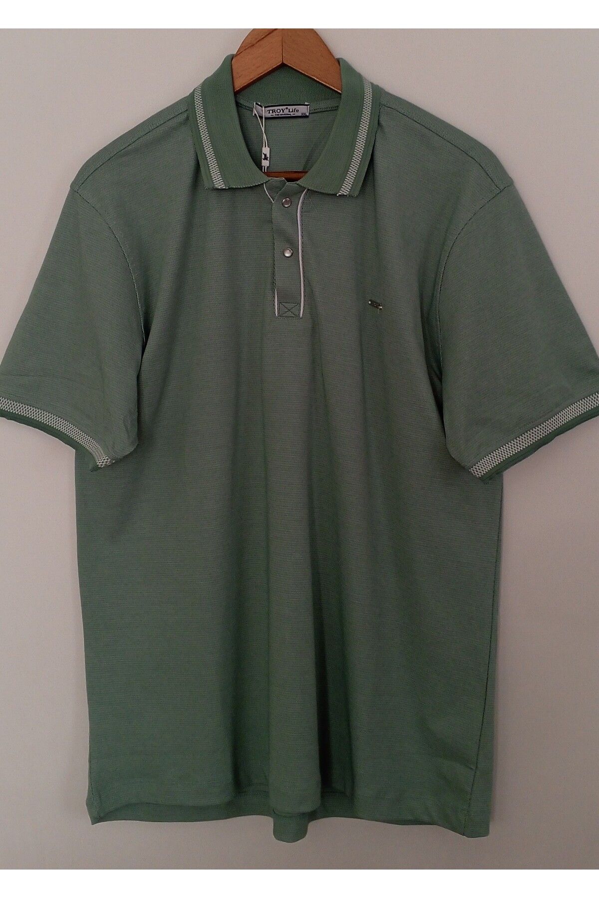 TROYLİFE Erkek Polo Yaka Kısa Kollu Canlı Renkli T-shirt