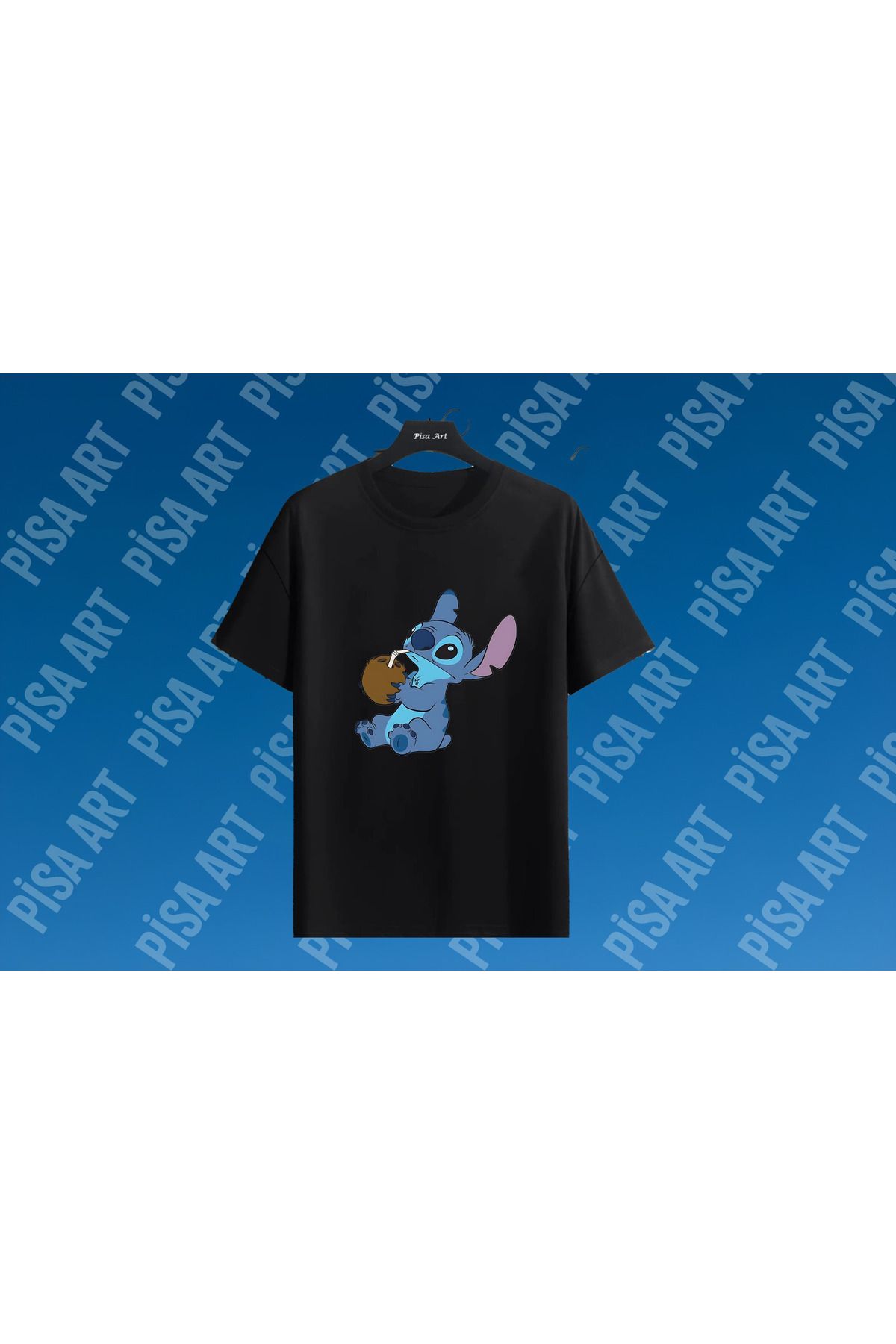 Pisa Art Stitch Hindistan Cevizi Özel Tasarım Unısex T-Shırt