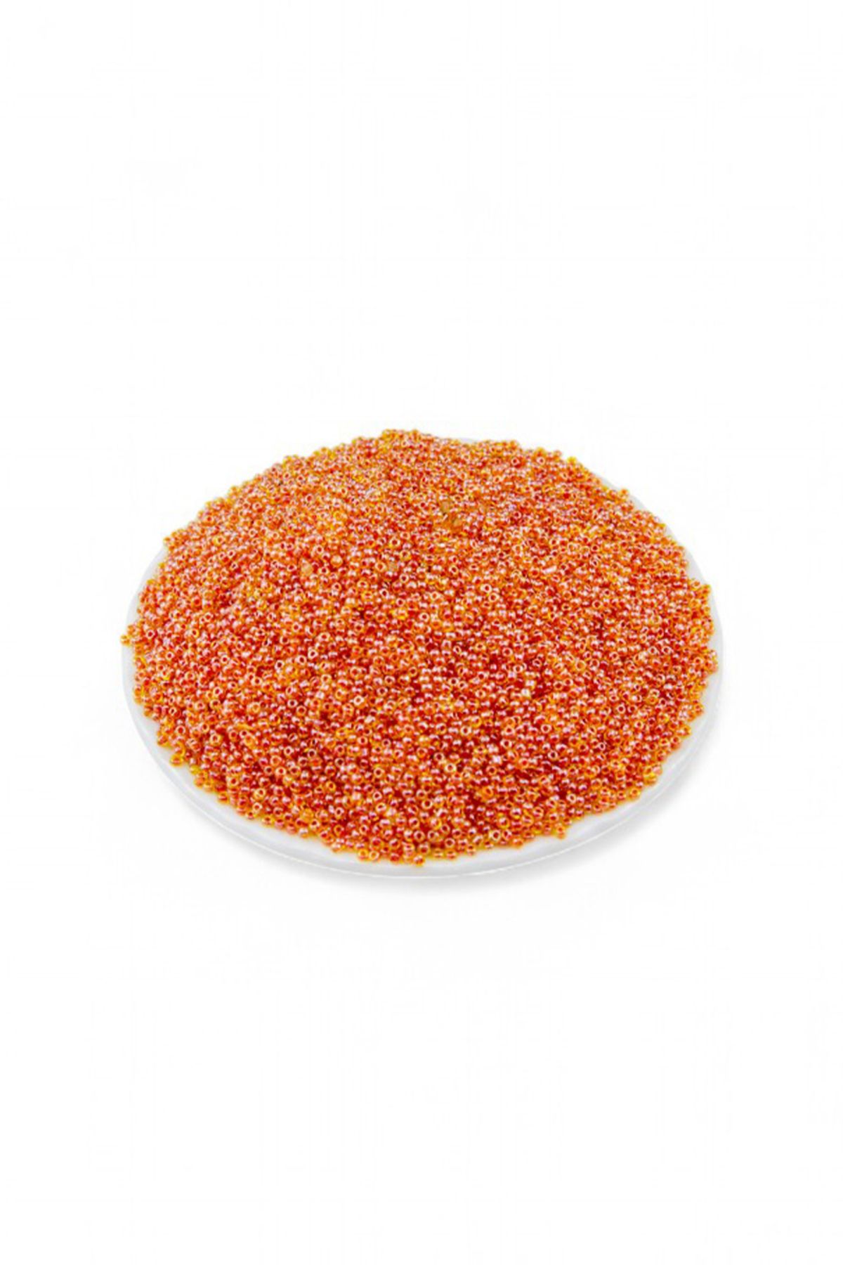 Serhat Aksesuar ve El İşçilik İçten Boyalı Turuncu (11/0) 2 mm Kum Boncuğu 100 gr