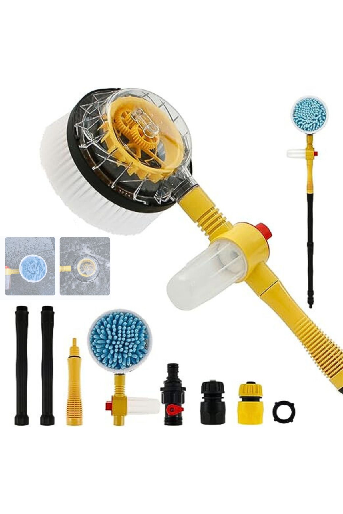 Generic-APF® Car Wash Rotating Brush – Automatic Foaming, Long Handle 100cm 16