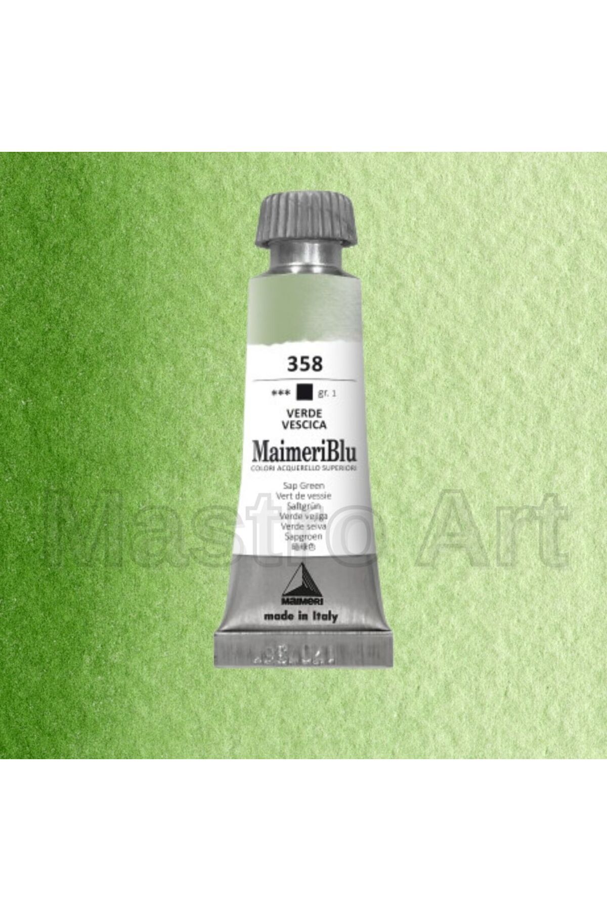Maimeri Blu Pro Tüp Sulu Boya 12 ml S1 358 Sap Green