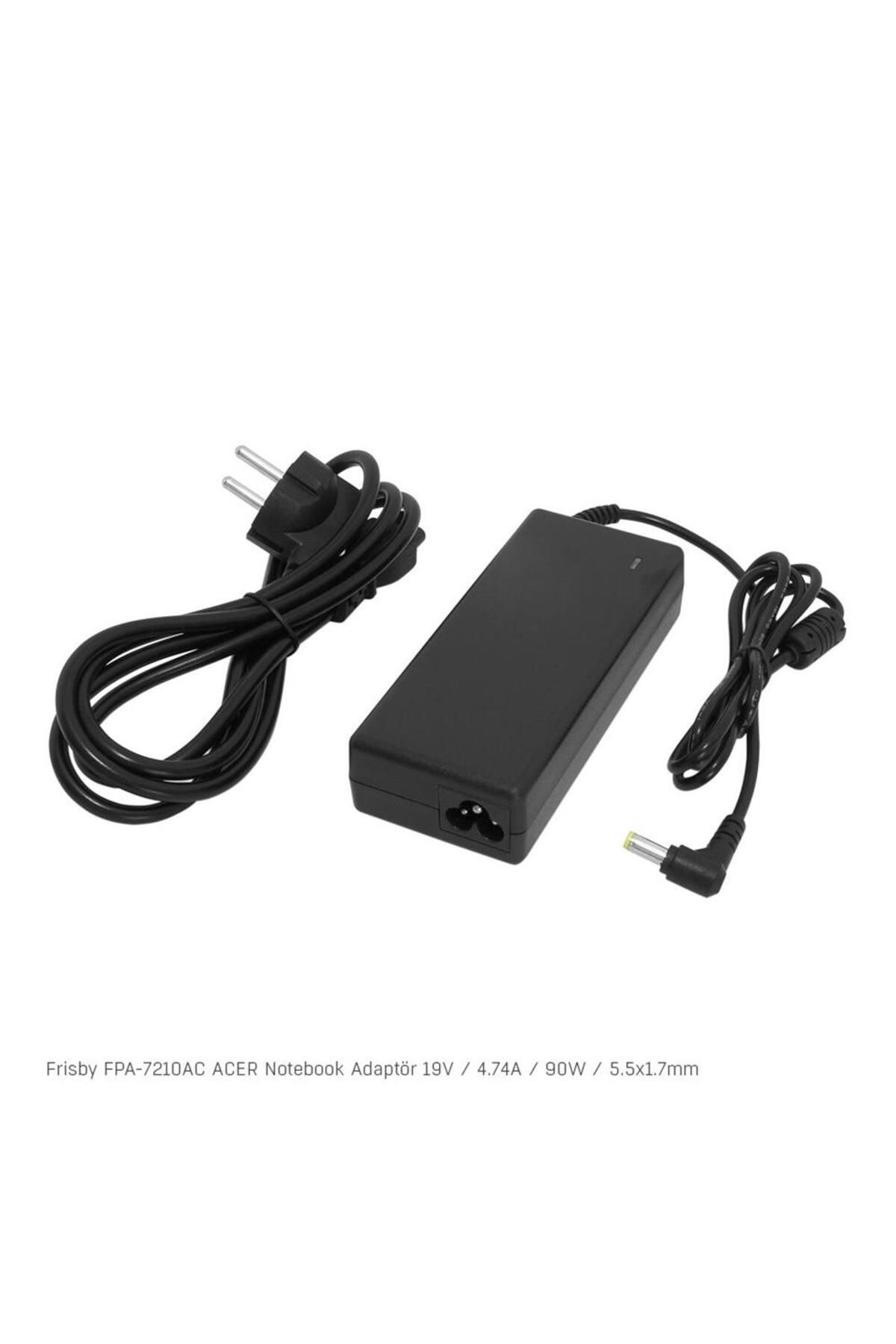 Vobotek Teknoloji Frisby FPA-7210AC Notebook Adaptör (Acer) 19V 4.74A (Uç Boyutu : 5.5 x 1.7 mm)