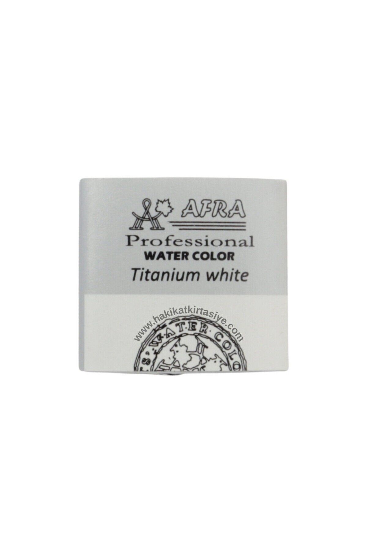 Afra Profesyonel Tam Tablet Sulu Boya 104 Titanium White