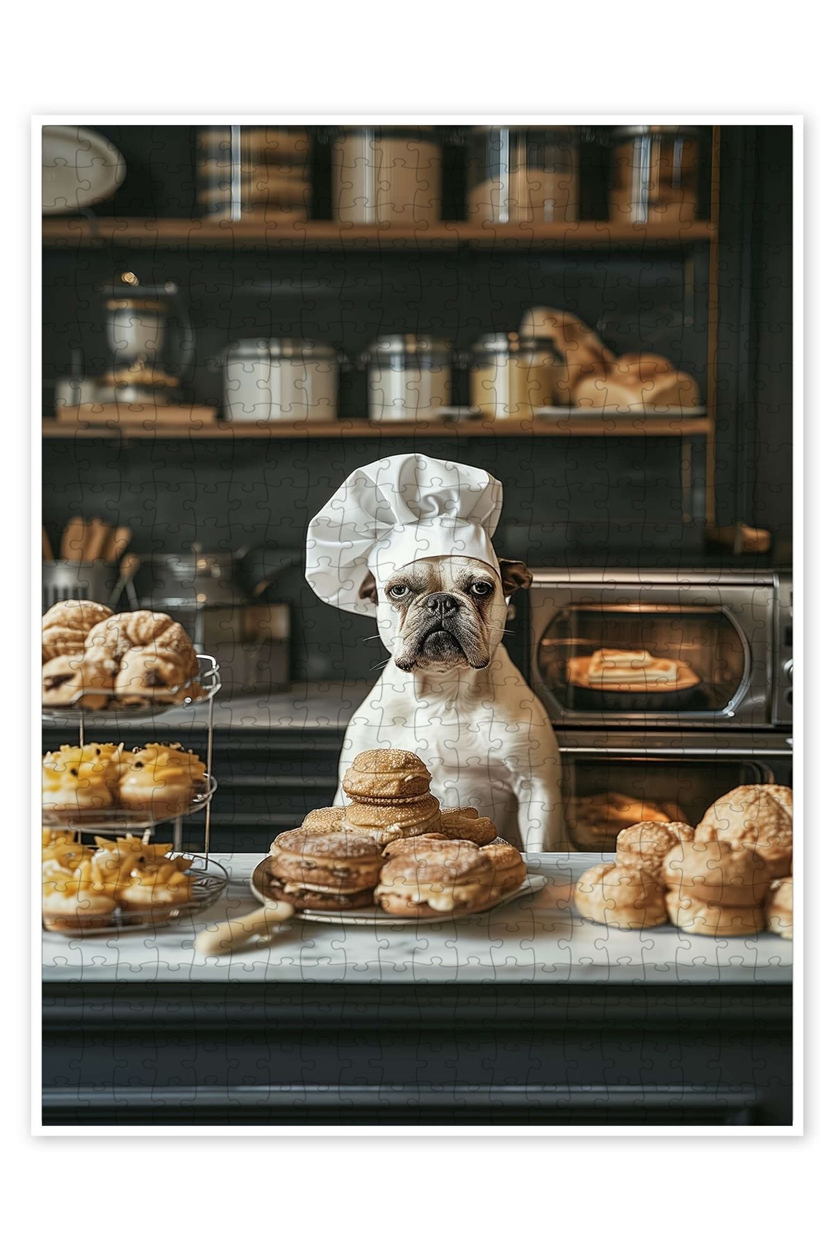 Jeronkarji Favori Fırıncı 500 Parça Puzzle Yapboz Kedi Köpek Temalı Doğa ve Orman Hayvanları
