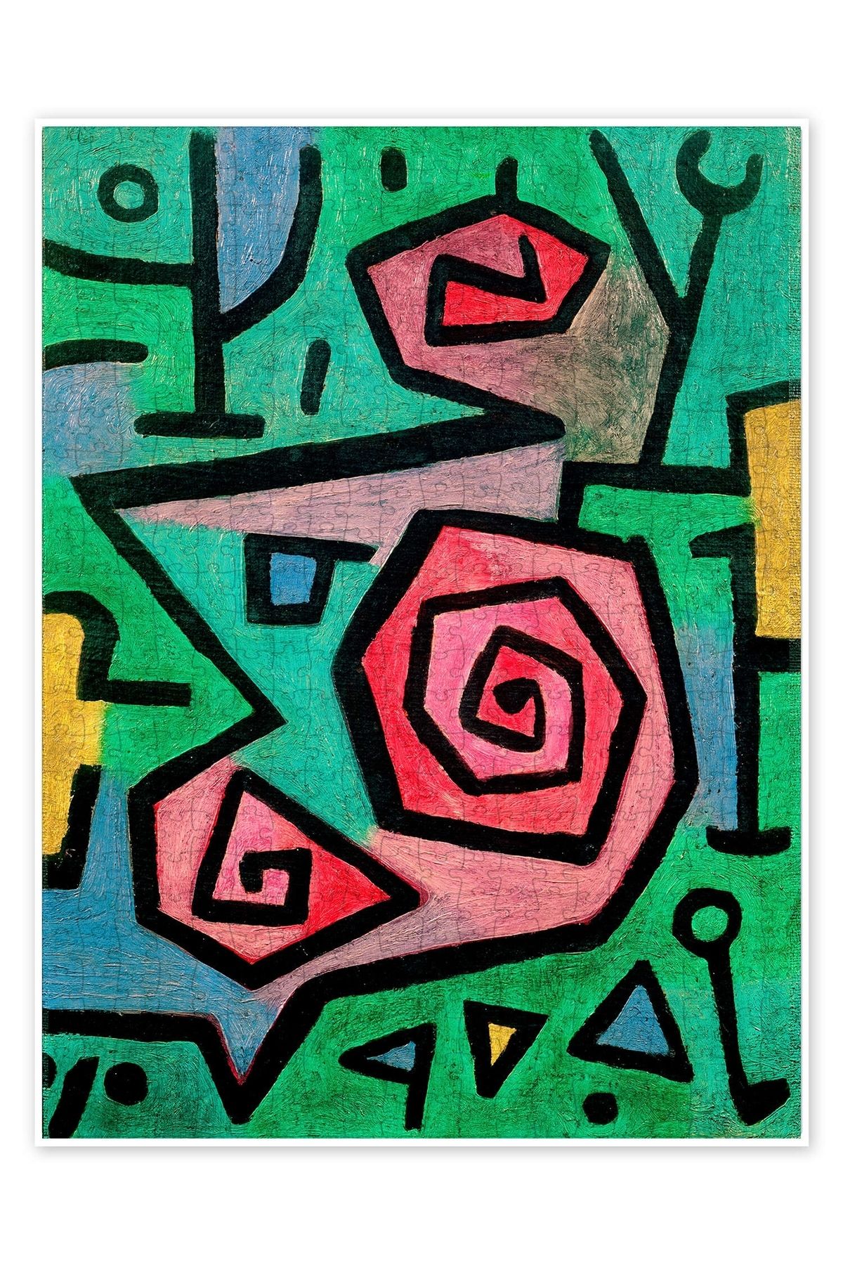 Jeronkarji Kahraman Güller 500 Parça Puzzle Yapboz Bohem Soyut Sanat Temalı
