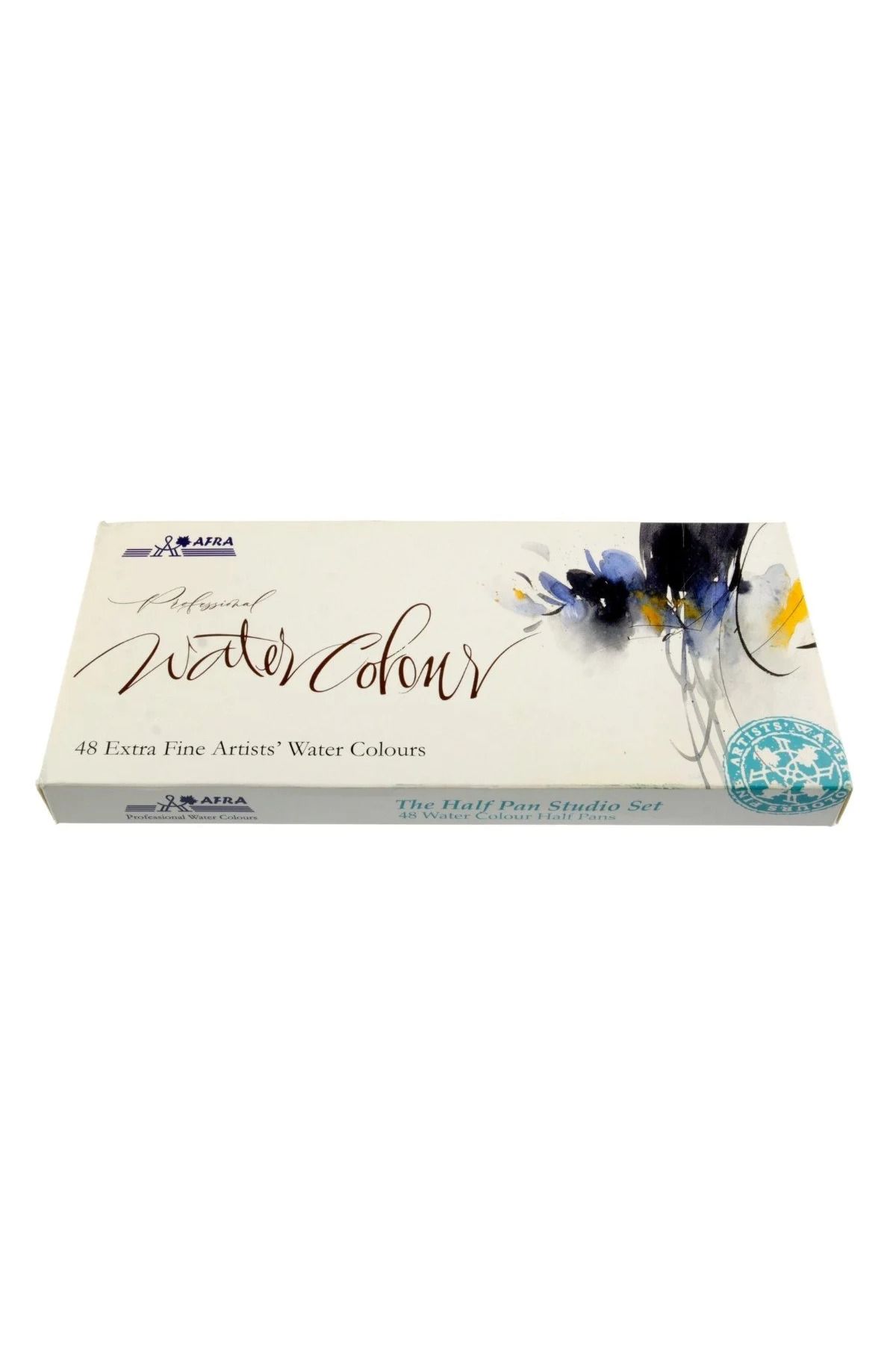 Afra Artists Water Colours Sulu Boya Yarım Tablet Seti 48li Plastik Kutuda