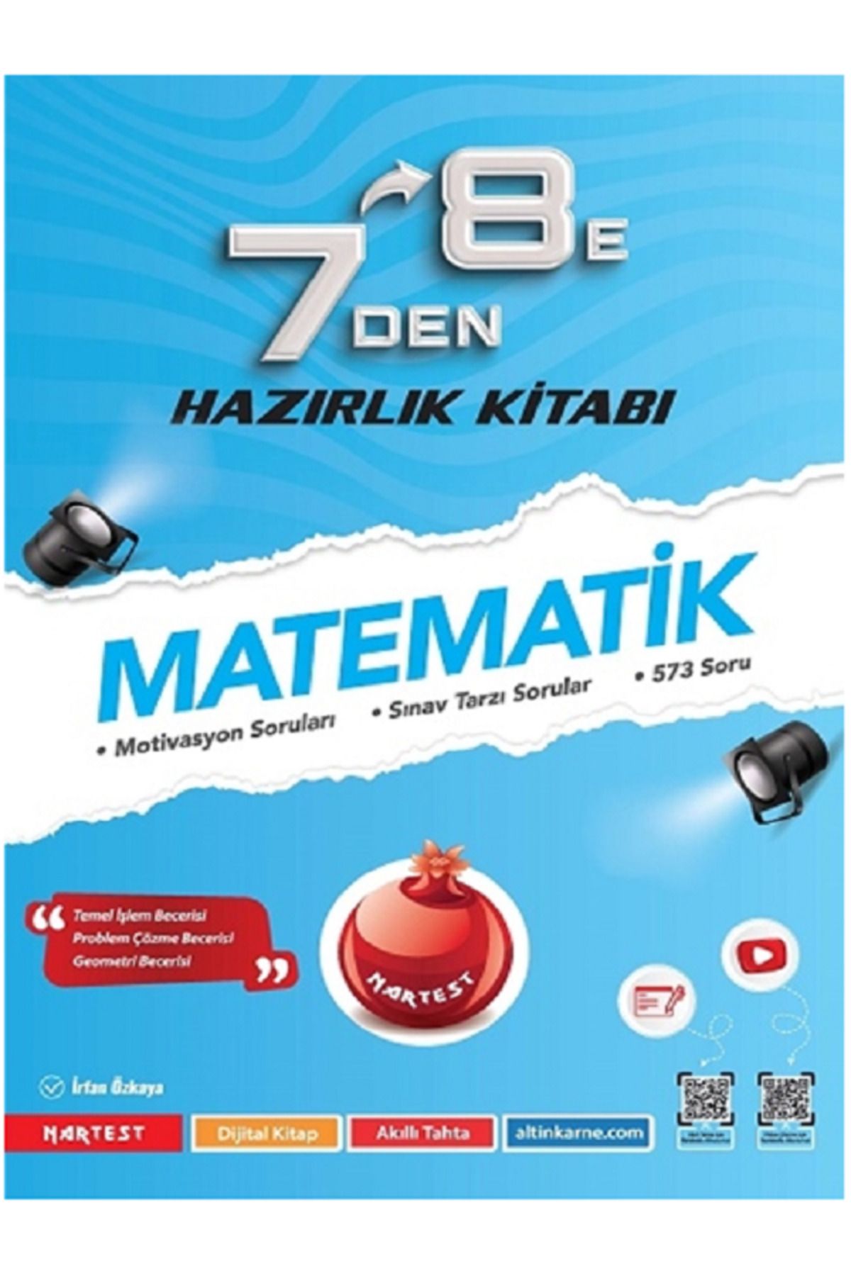Efsane Yayınları Nartest 7'den 8'e MATEMATİK Hazırlık Kitabı / Motivasyon Soruları - Sınav Tarzı Sorular - 573 Soru