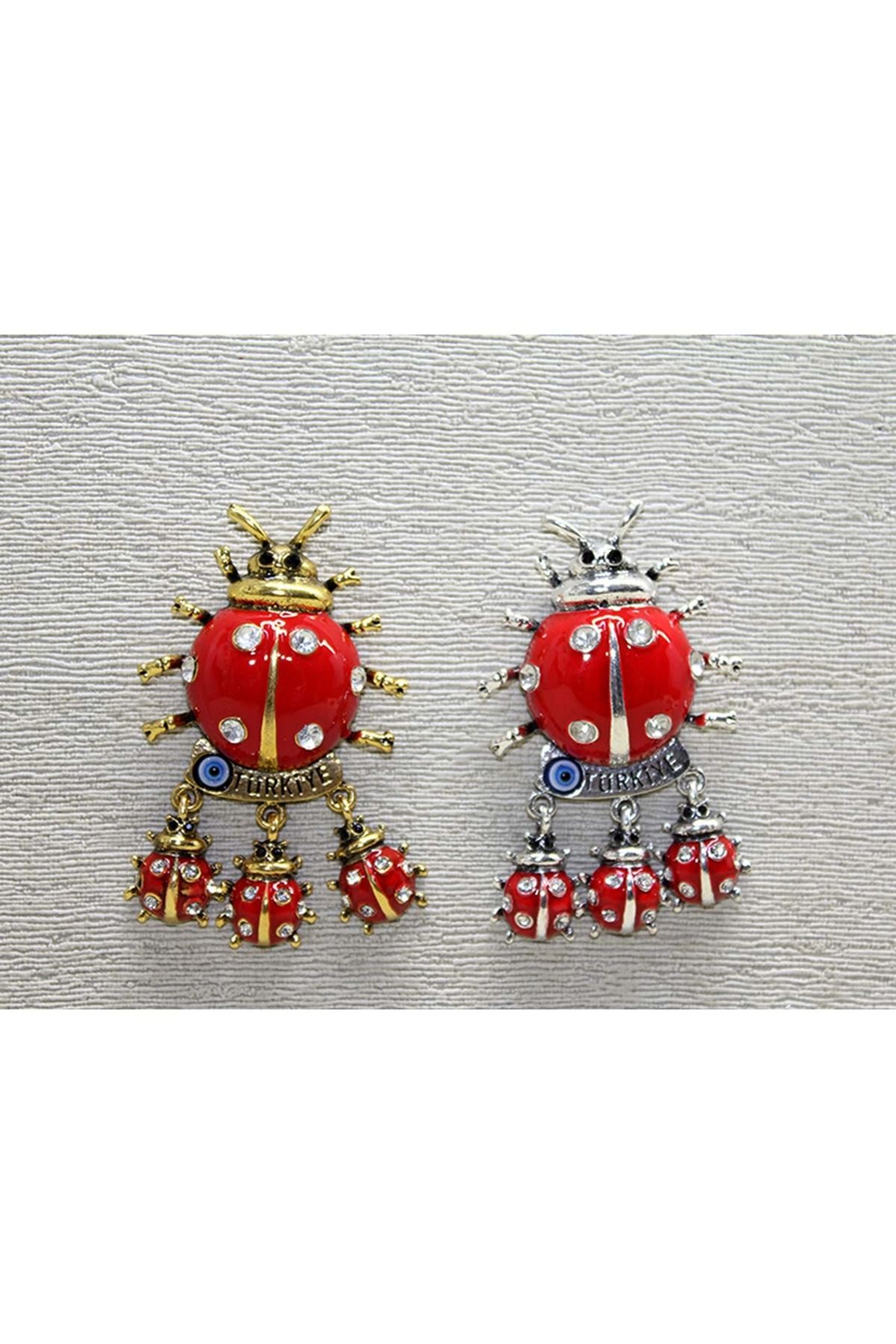 Store Sıvaroskı Uğur Böceği Magnet 6,5 Cm