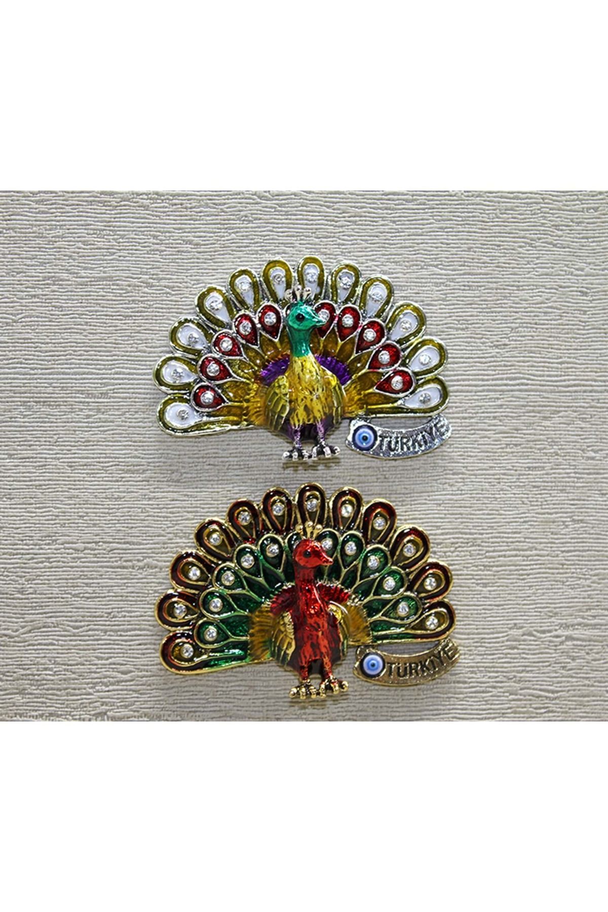 Store Sıvaroskı Tavuskuşu Magnet 6,5 Cm