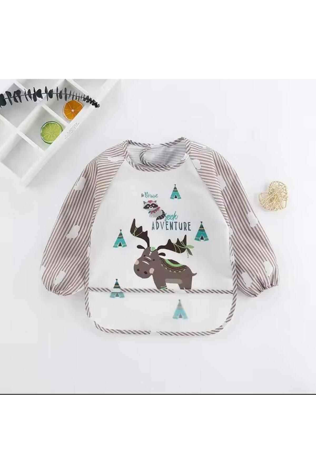 MODA PİNKJOY ÇOCUK SANAT ÖNLÜĞÜ (KAHVERENGİ)