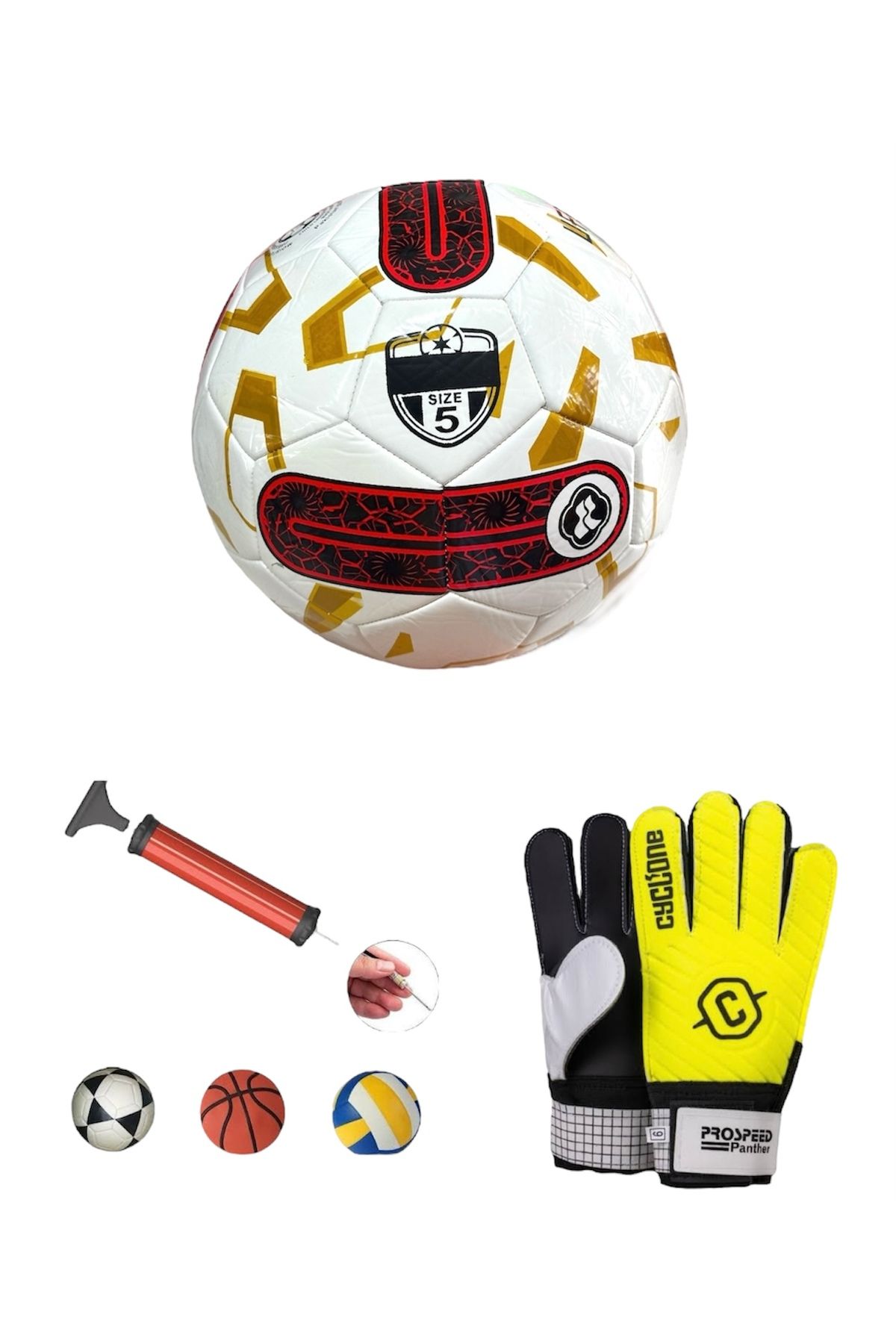 RANA SPOR Futbol Topu & Kaleci Eldiveni Yanında Pompa Hediyeli