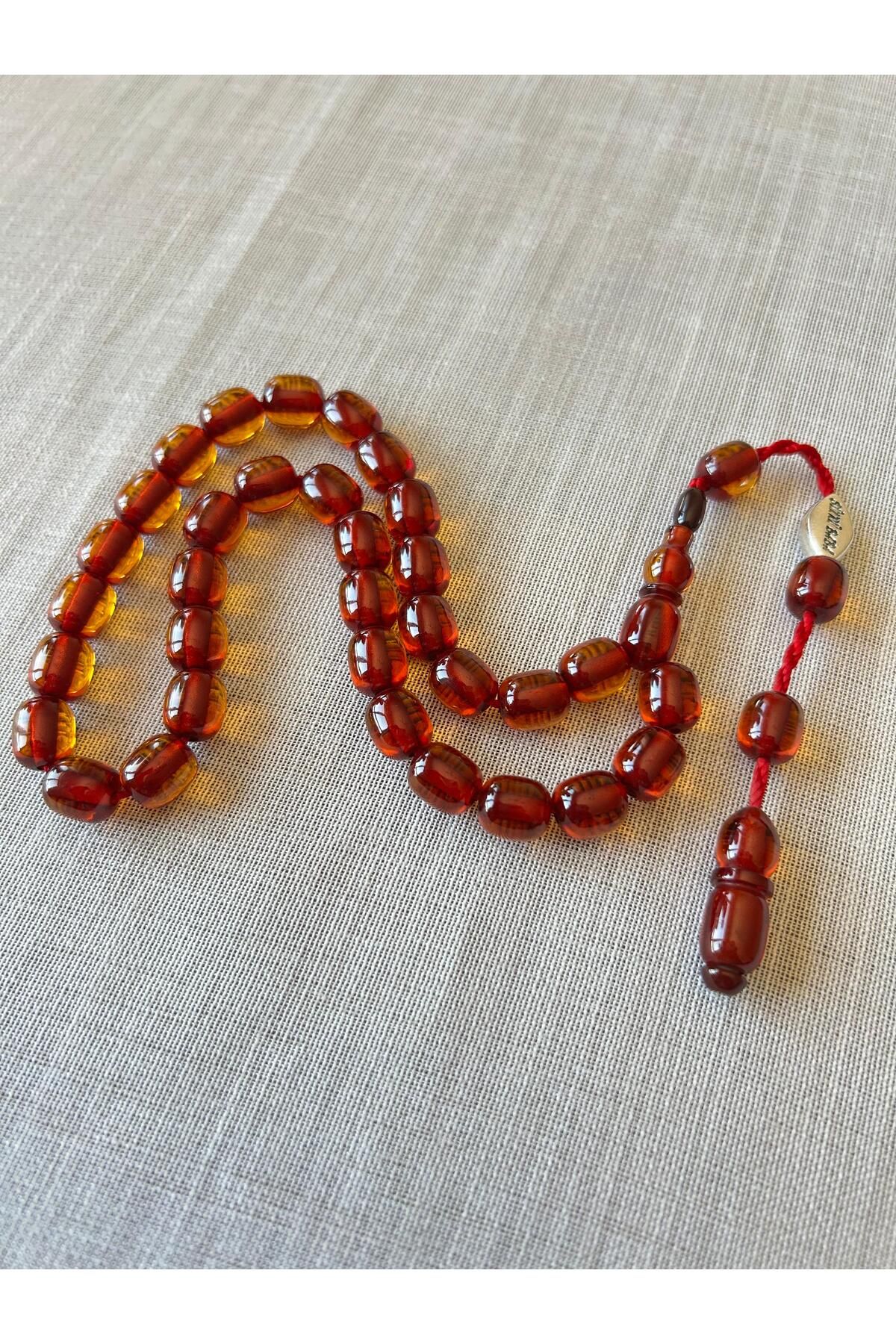 shop Şükrü Baba İmzalı Sıkma Kehribar Tesbih