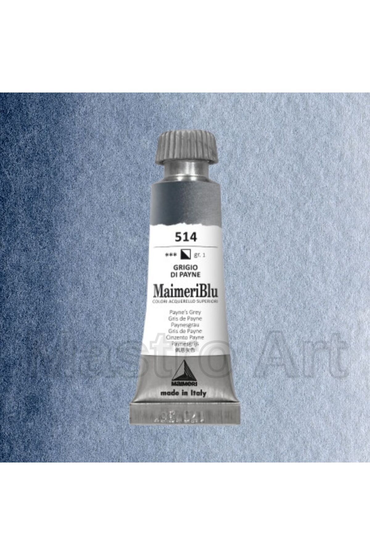 Maimeri Blu Pro Tüp Sulu Boya 12 ml S1 514 Paynes Grey