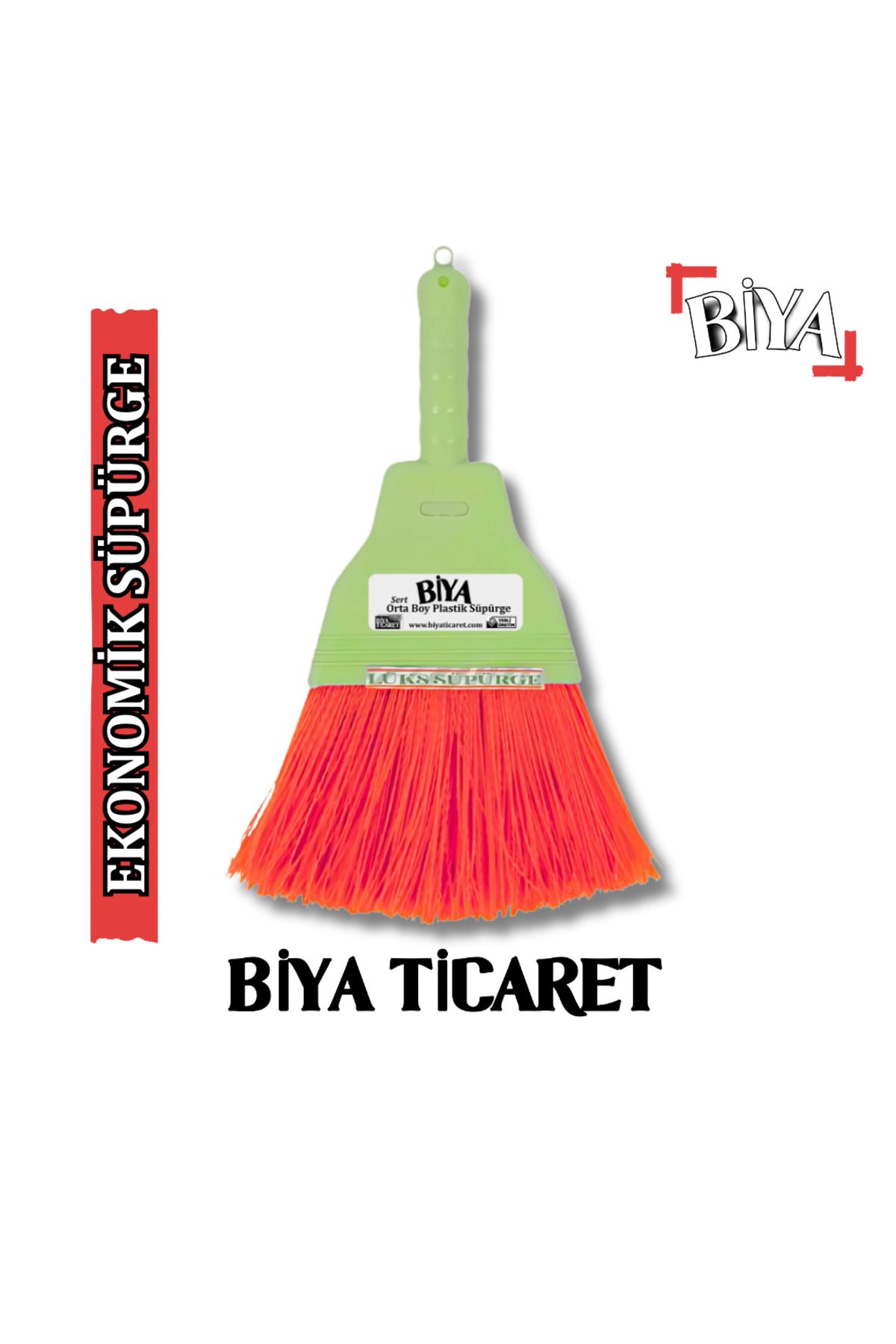 BİYA Orta Boy Plastik Süpürge
