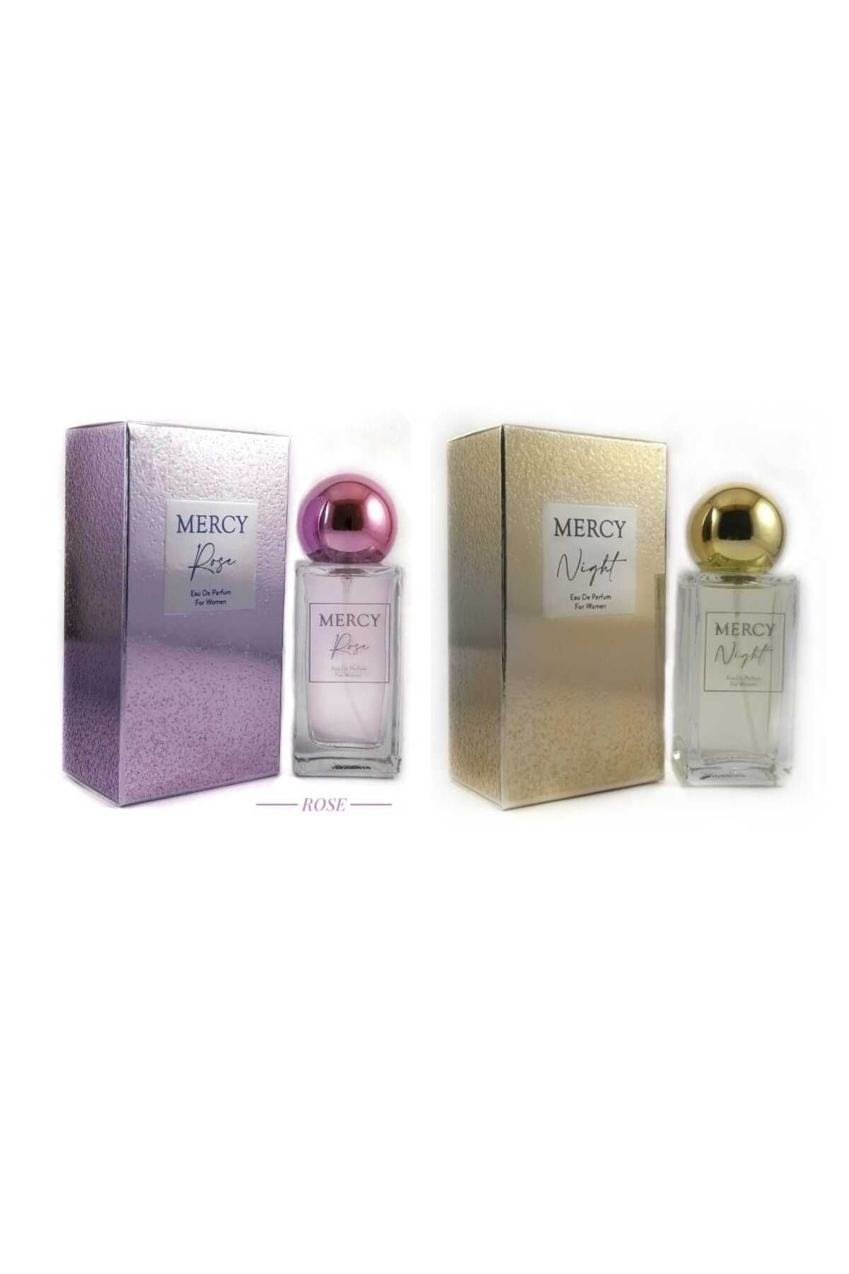 Mercy Rose kadın parfüm 50 ml +Night kadın parfüm 2 li