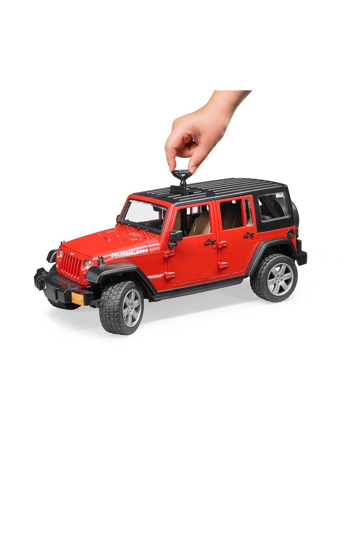 Bruder Jeep Wrangler Rubicon BR02525 Lisanslı Oyuncak Off-Road Araba (Hareketli Parçalı, 3+ Yaş)