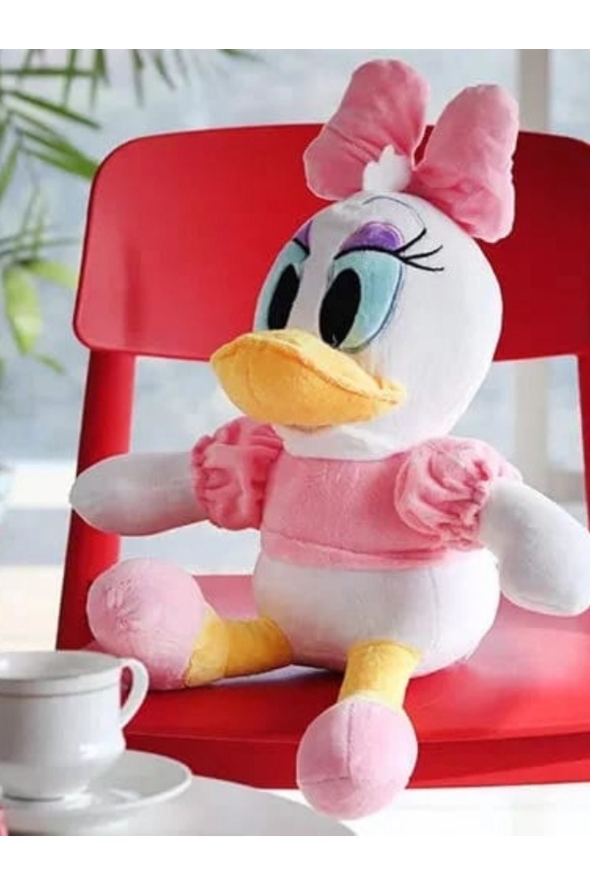 Sever Daisy Duck Peluş Oyuncak – 30 cm Yumuşak Dolgulu Disney Karakteri