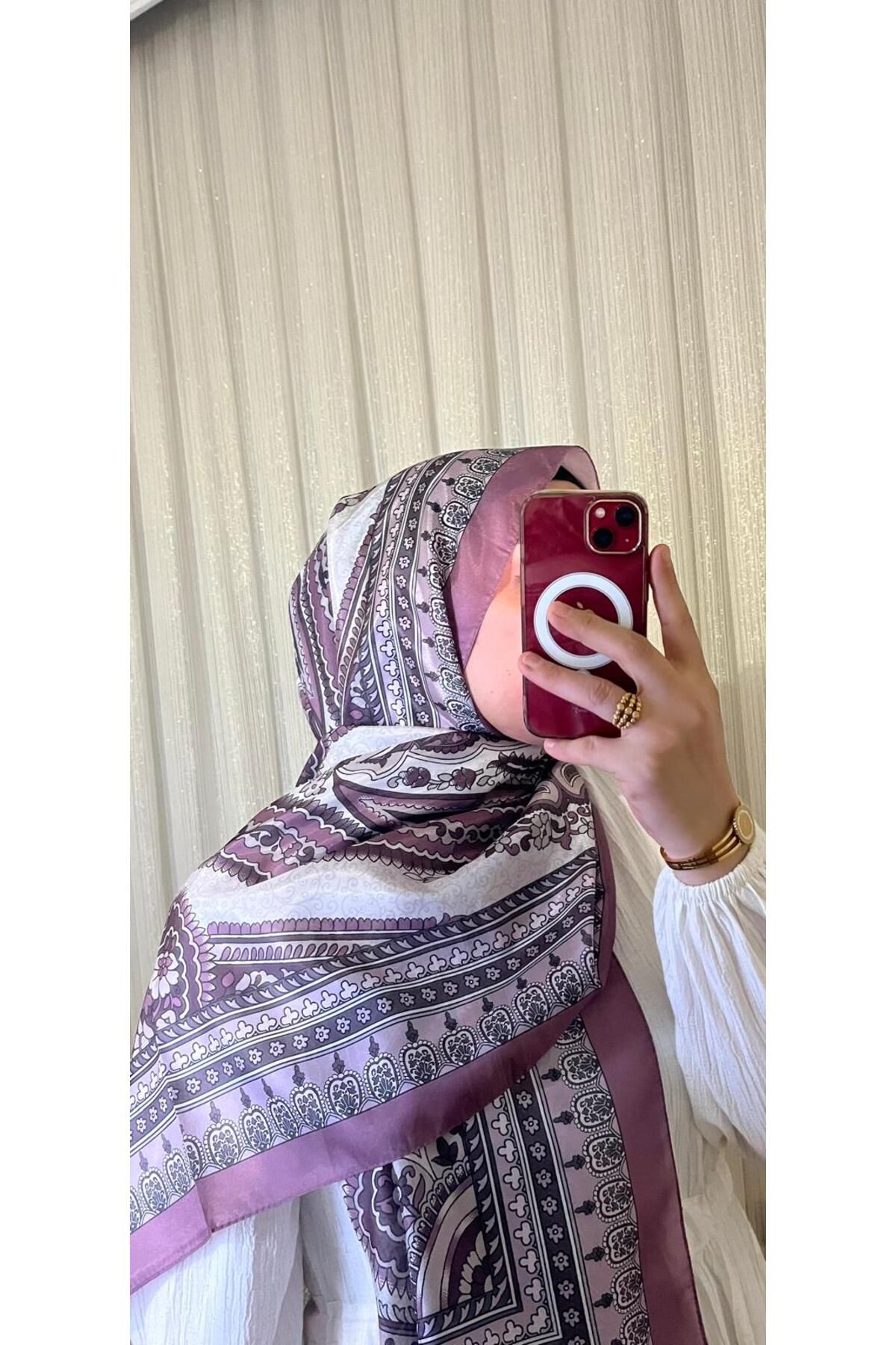 MEF Boutique HİNT İPEĞİ DESENLİ ŞAL