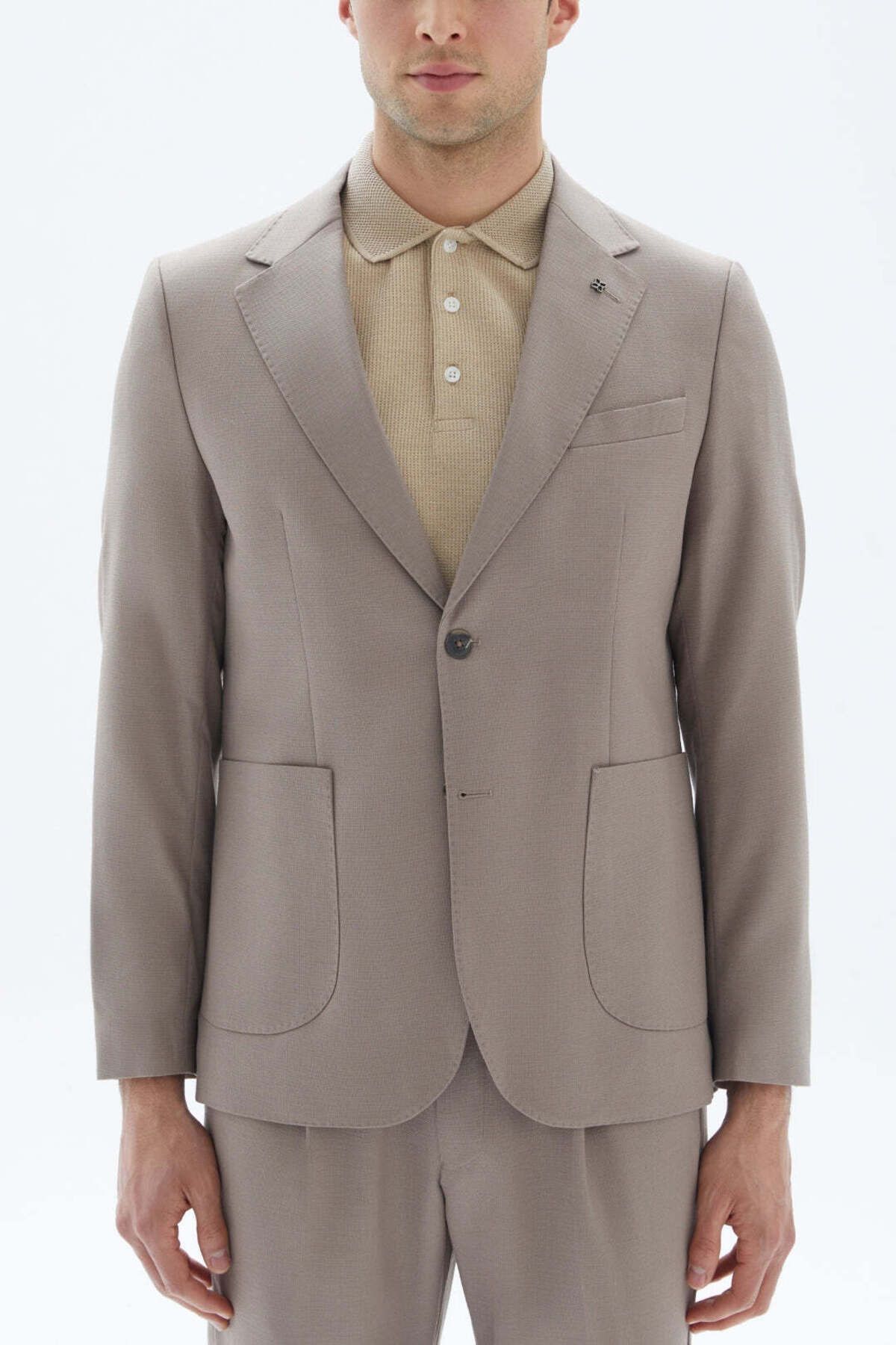 wecre8-Beige Patch Blazer By WECRE8 1