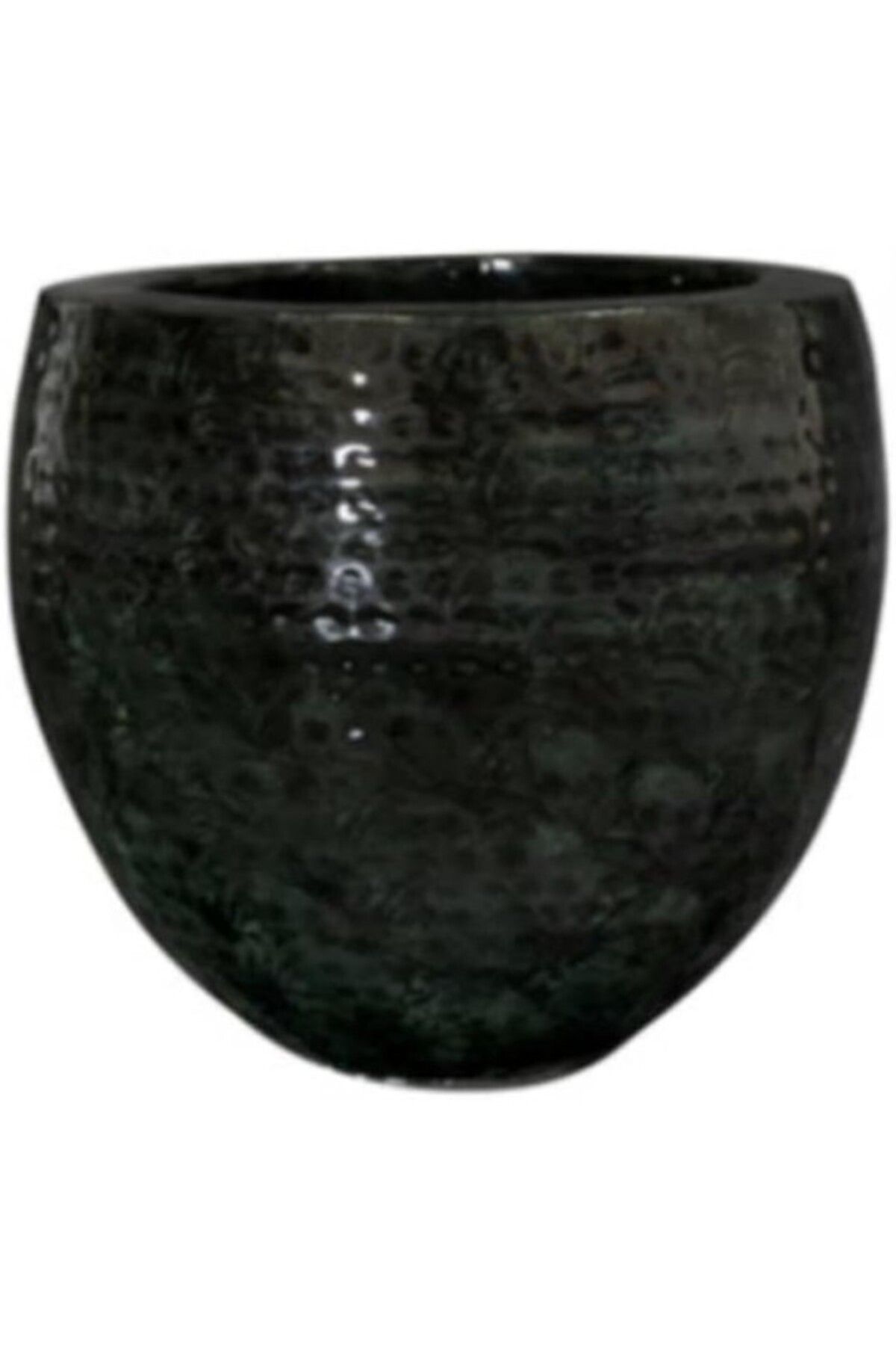 ShopZum Ter Steege Thom Siyah Metal Saksı 30X27Cm