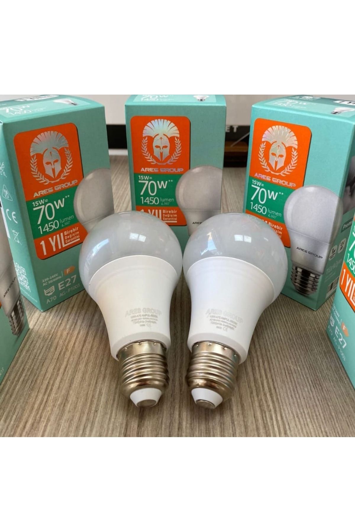 ARES 15W LED AMPUL TASARRUFLU BEYAZ IŞIK LED AMPUL X 4 ADET