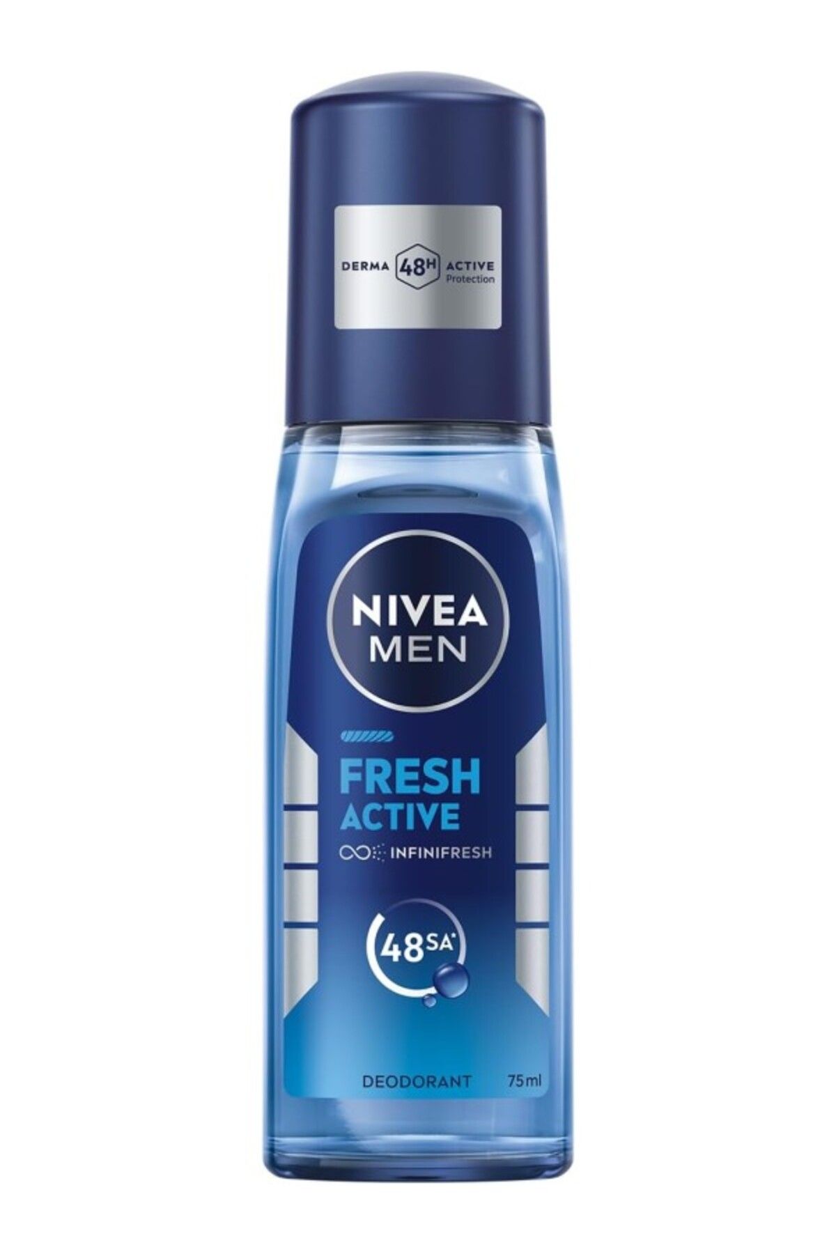 ShopZum Men Erkek Pump Sprey Deodorant Fresh Active 75Ml, Ter Ve Ter Kokusuna Karşı 48 Saat Koruma