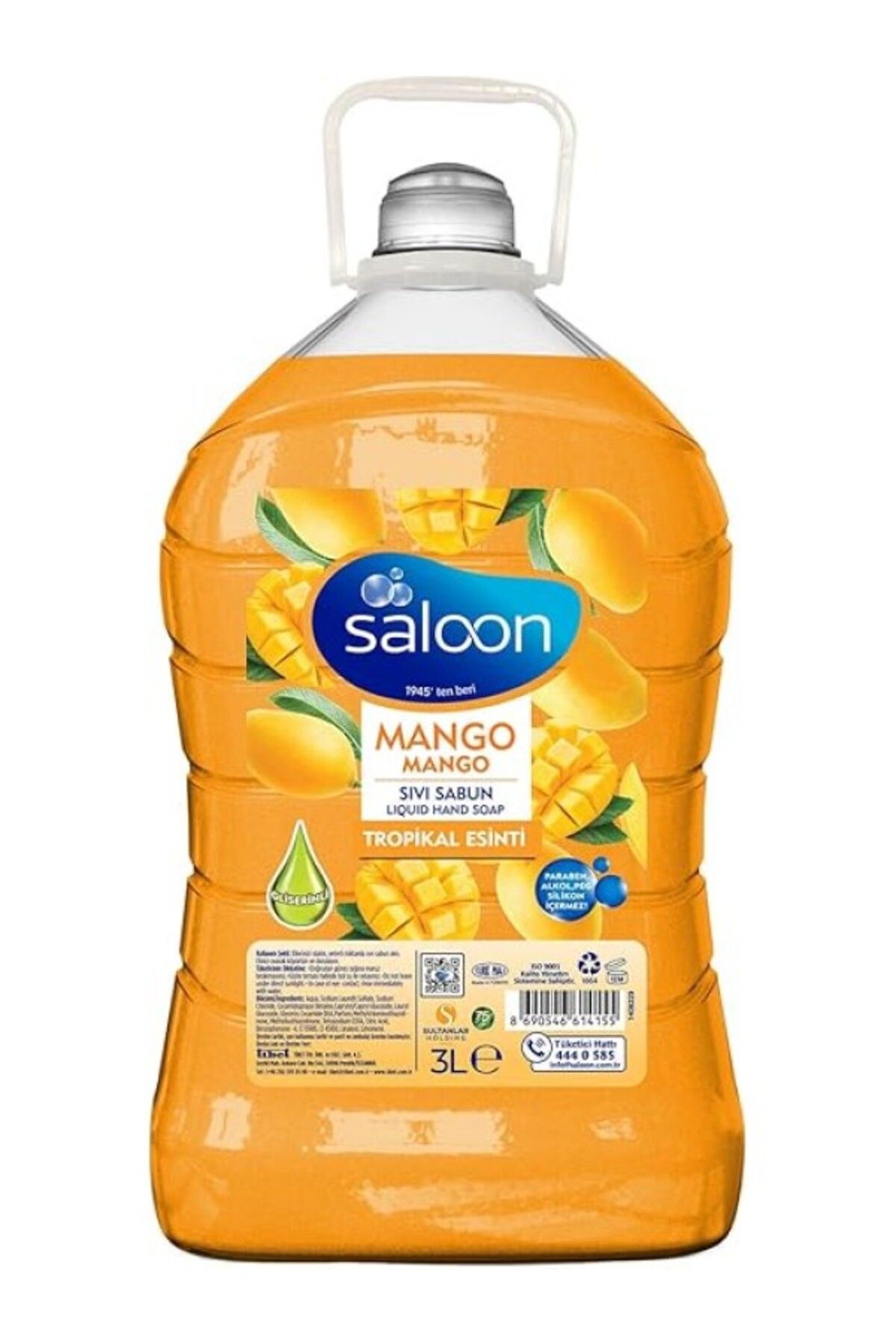 ShopZum Saloon Sivi Sabun Taze Mango 3 L