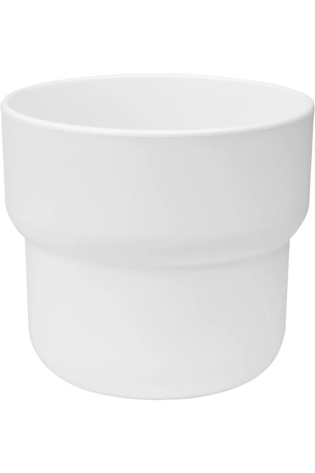 ShopZum Förenlig Bitki Saksısı, 9 Cm, İç/Dış Mekan Beyaz