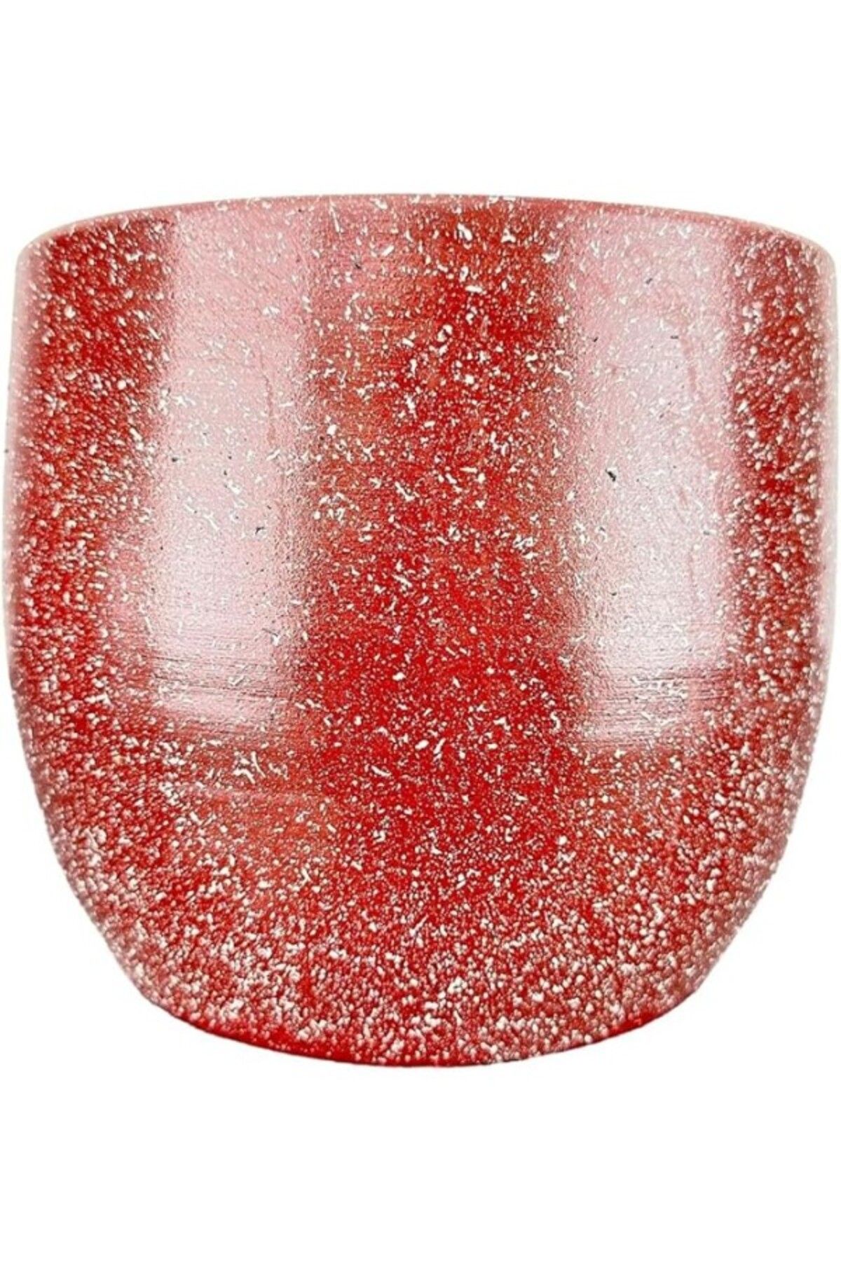 ShopZum Bitki Tasarımı Ev Dekorasyon Aksesuar Bordo Granit Toprak Saksı Saksılık Salon Çiçeklik - 19 Cm