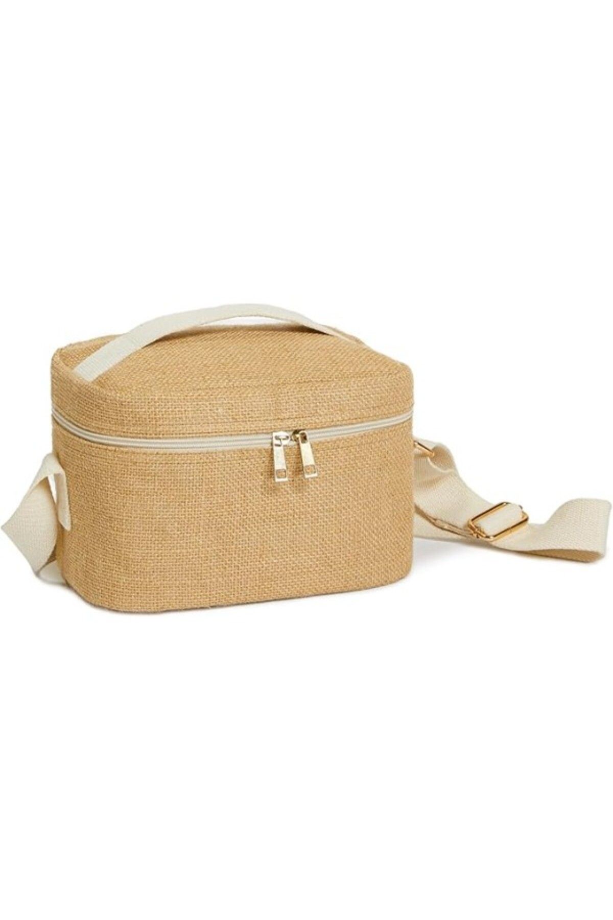 ShopZum Home Textile Küçük Boy Jüt Soğuk Tutan Çanta 23 X 16 X 15 Cm