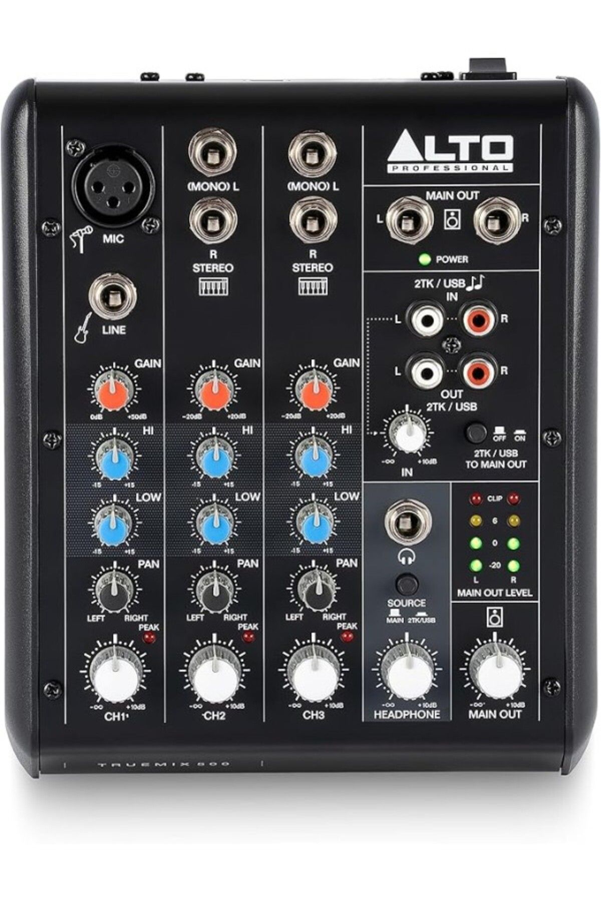 ShopZum Alto Truemix 500 - Ses Mikseri, Podcast, Canlı Performans, Yayın, Kayıt, Dj - Mac Ve Pc Için Xlr