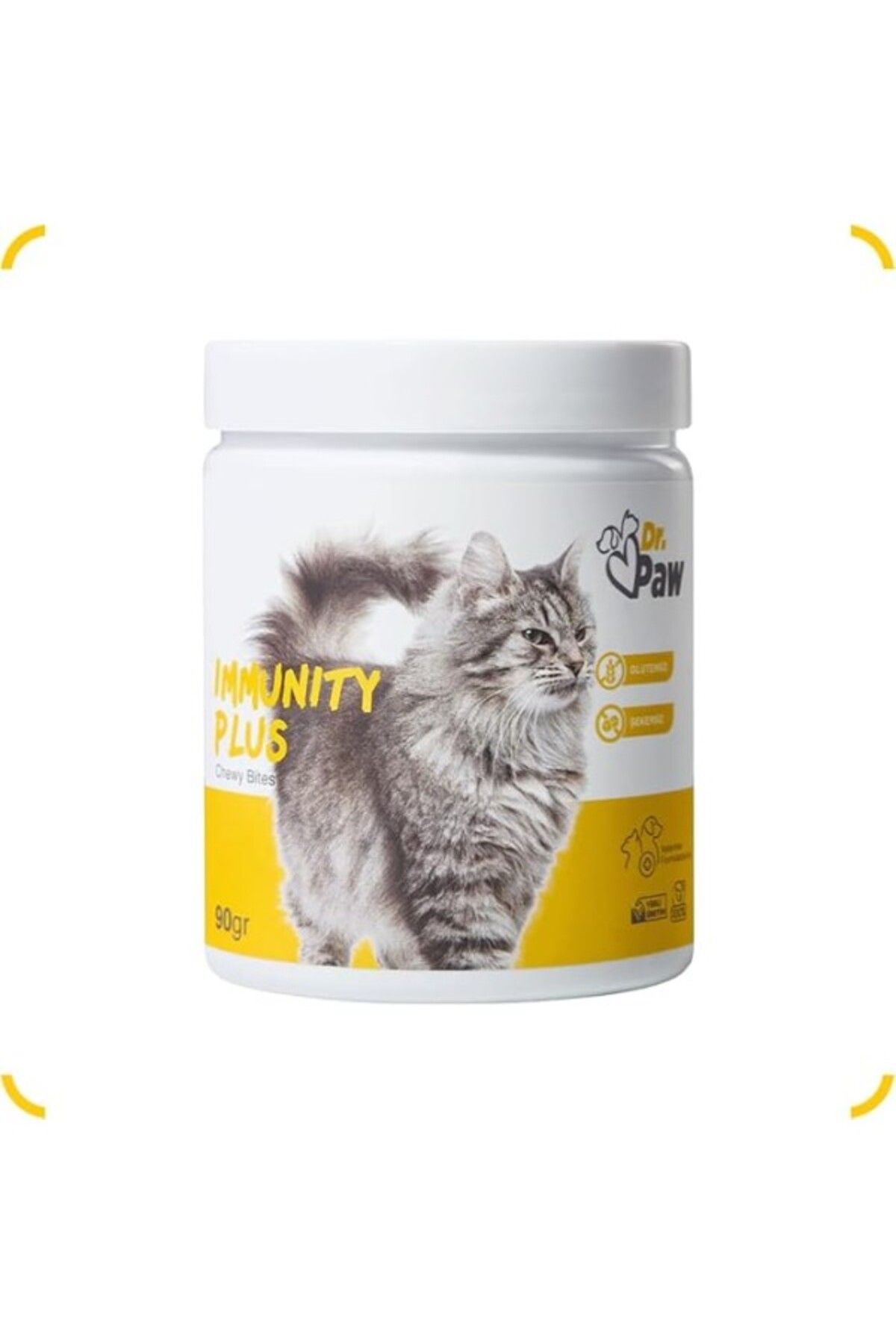 ShopZum Dr. Paw - Immunity Plus Kediler Için Vücut Sistemi Destekleyici Çiğnenebilir Tablet (60 Adet, 90 Gr