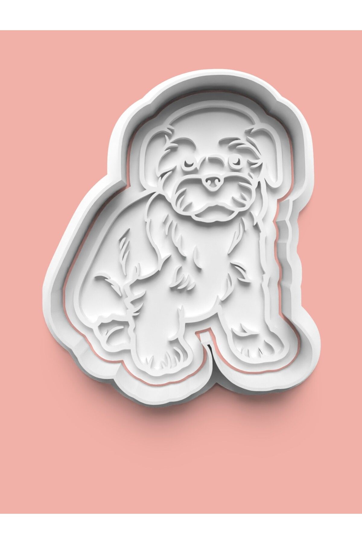 AKTASTORE Ihasa Apso Köpek Figürü Kurabiye Kalıbı Ve Şeker Hamuru Kalıbı
