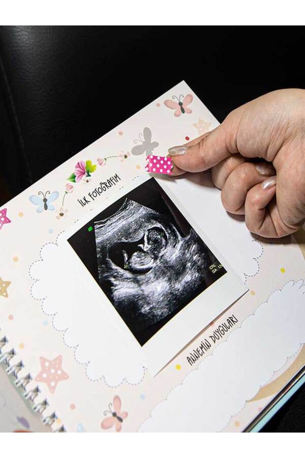 Home Unisex Kutulu Hamilelik Ve Anne Bebek Günlüğü Anı Defteri - Fotoğraf Bandı Hediyeli fotoğrafı 2 (önizleme)