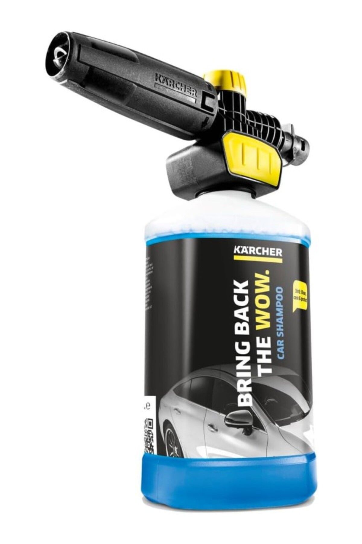 ShopZum Fj10C Connect `N Clean Yüksek Basınçlı Köpük Aksesuar Max 180 Bar, Siyah, Sarı