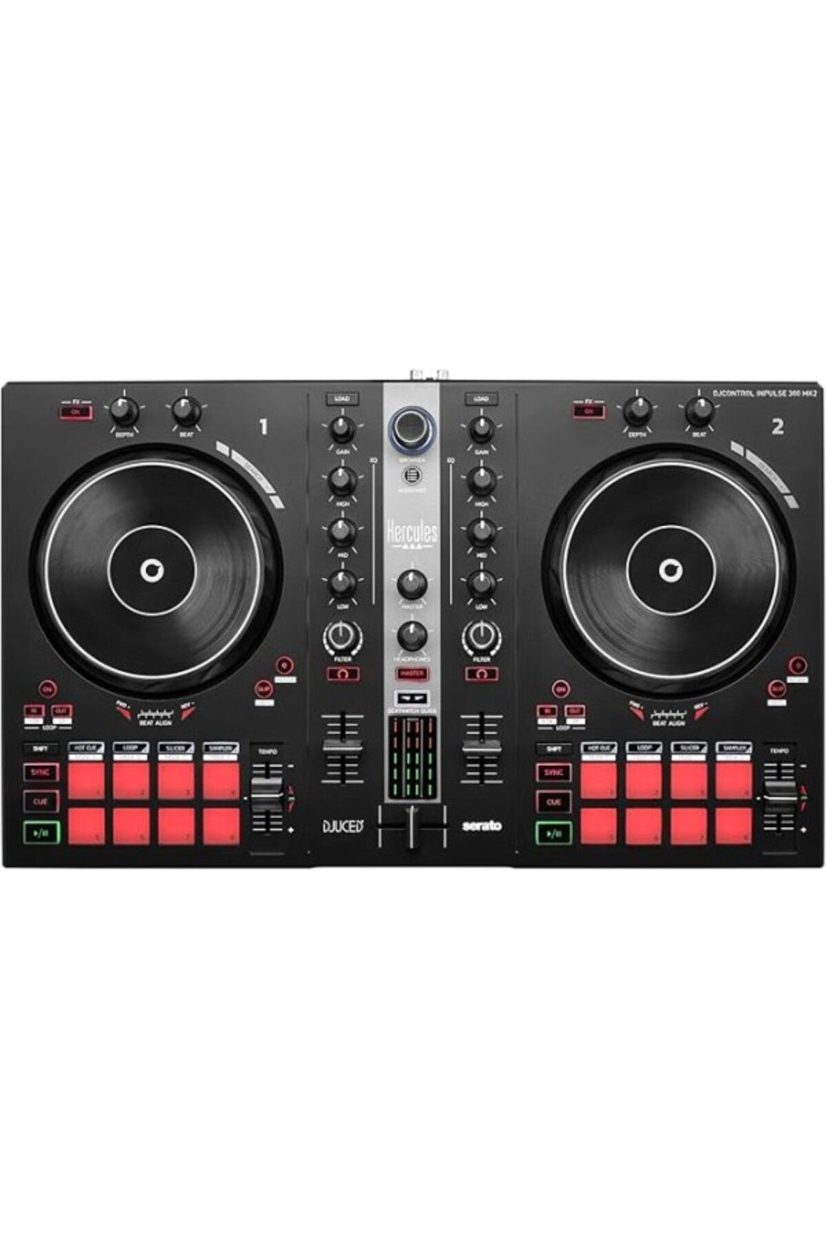 ShopZum Hercules Djcontrol Inpulse 300 Mk2 – Led Işık Kılavuzları, Performans Pedleri Ve Djuced &amp;amp; S